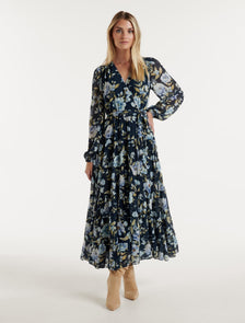 Amelie Tiered Maxi Dress Augustine Floral