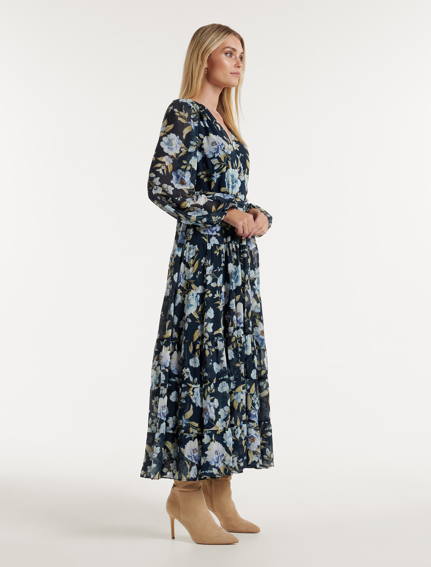 Amelie Tiered Maxi Dress Augustine Floral