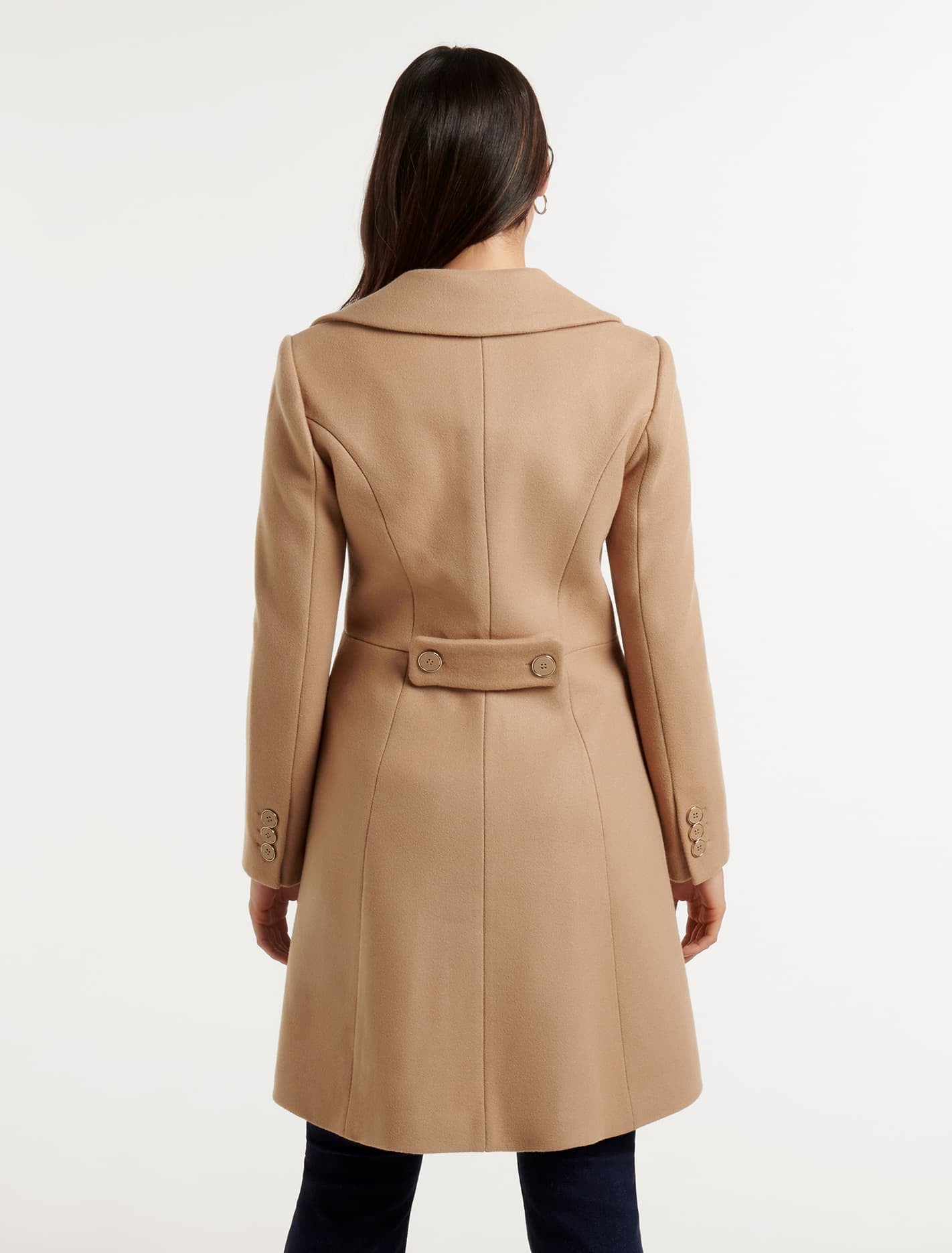 Esther Fit and Flare Coat Camel