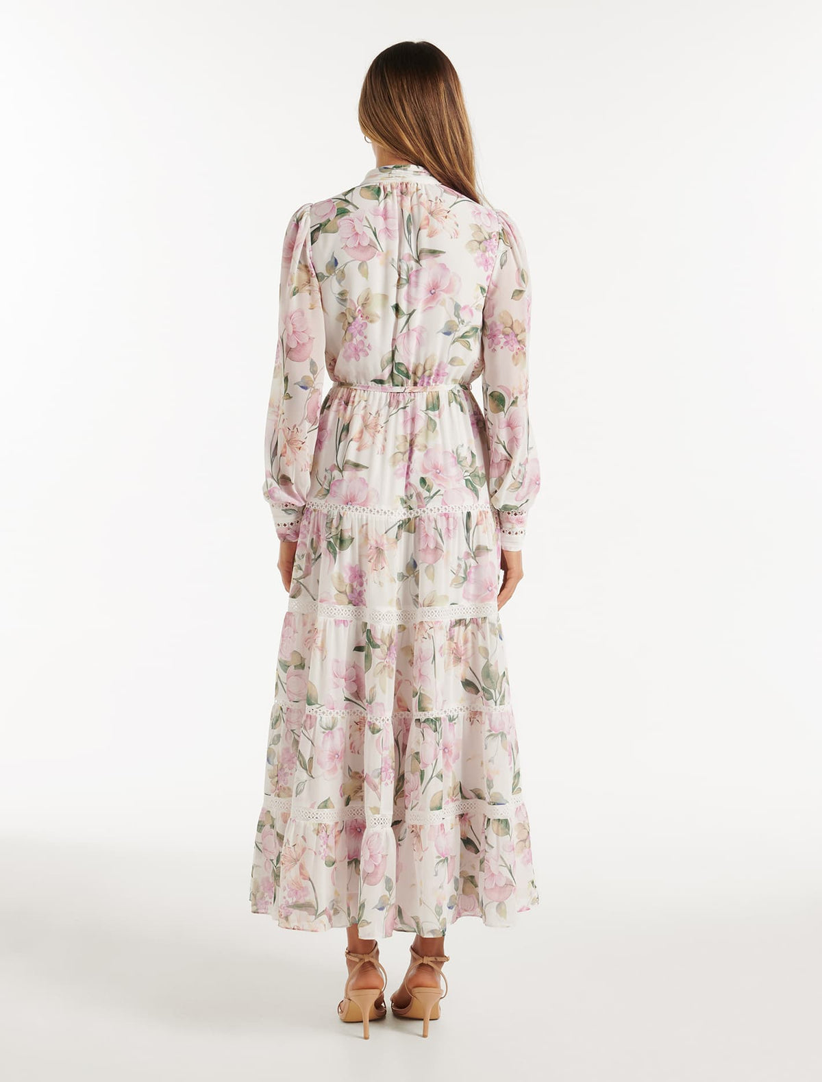 Juliette Trim Detail Midi Dress Small Holland Floral