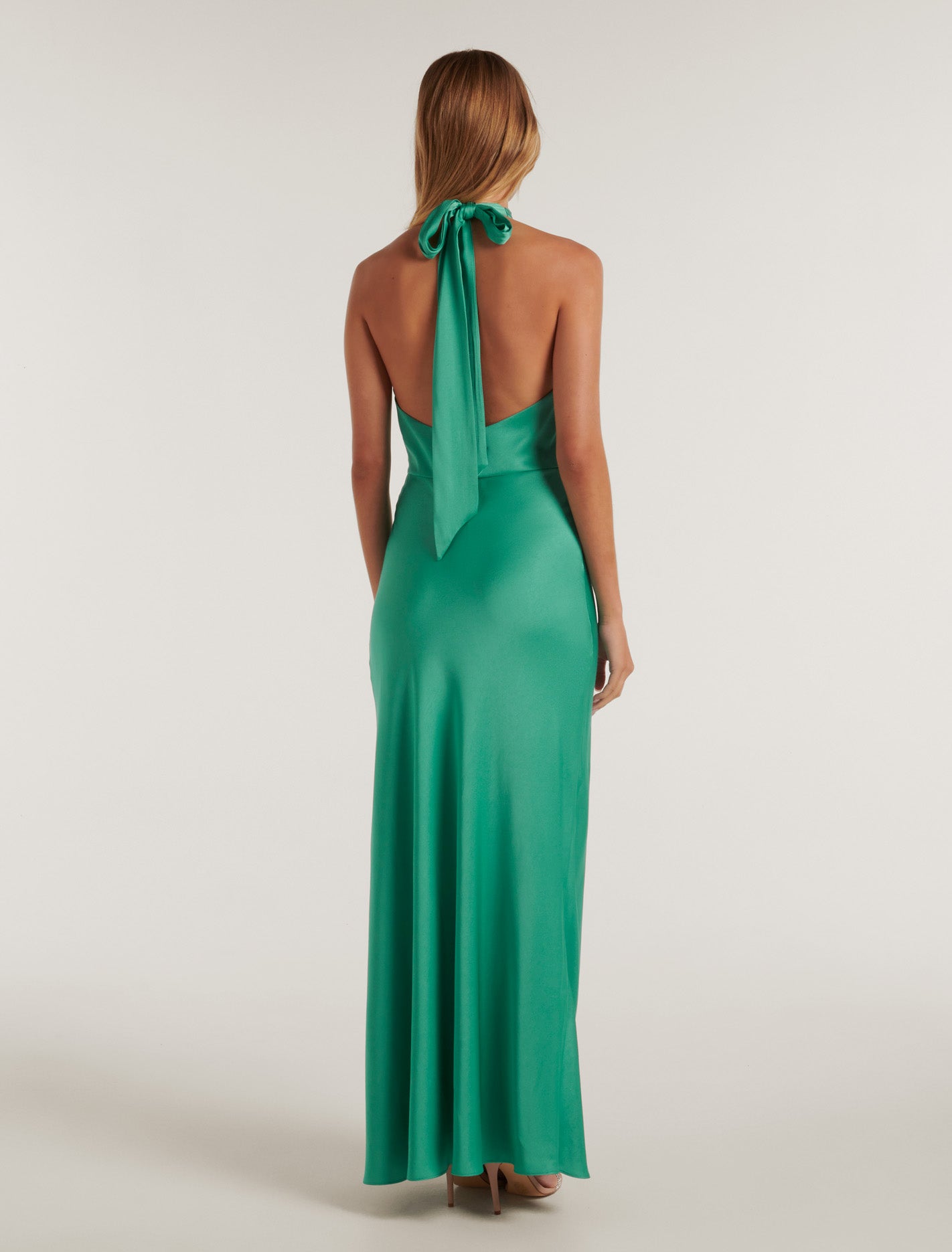 Yvette Knot Tie Neck Gown Barrier Reef
