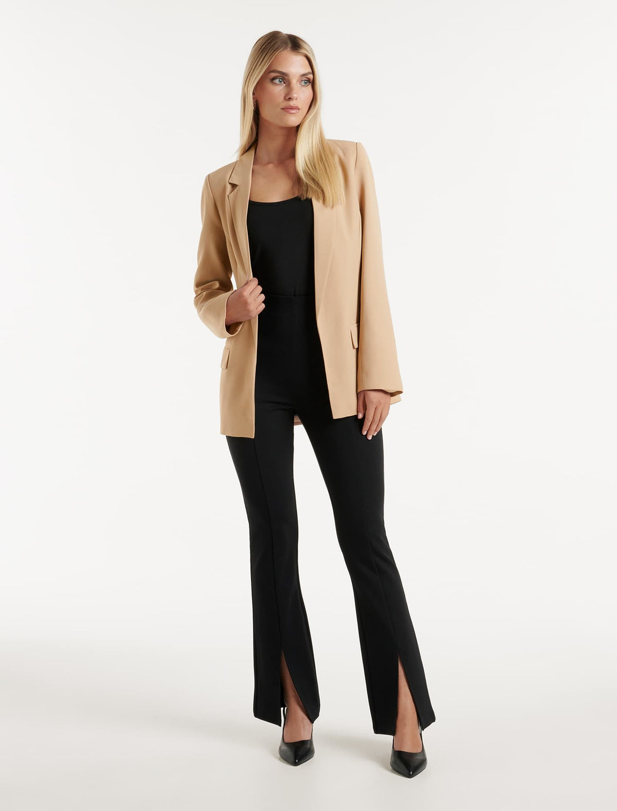 Bella Boyfriend Blazer Camel