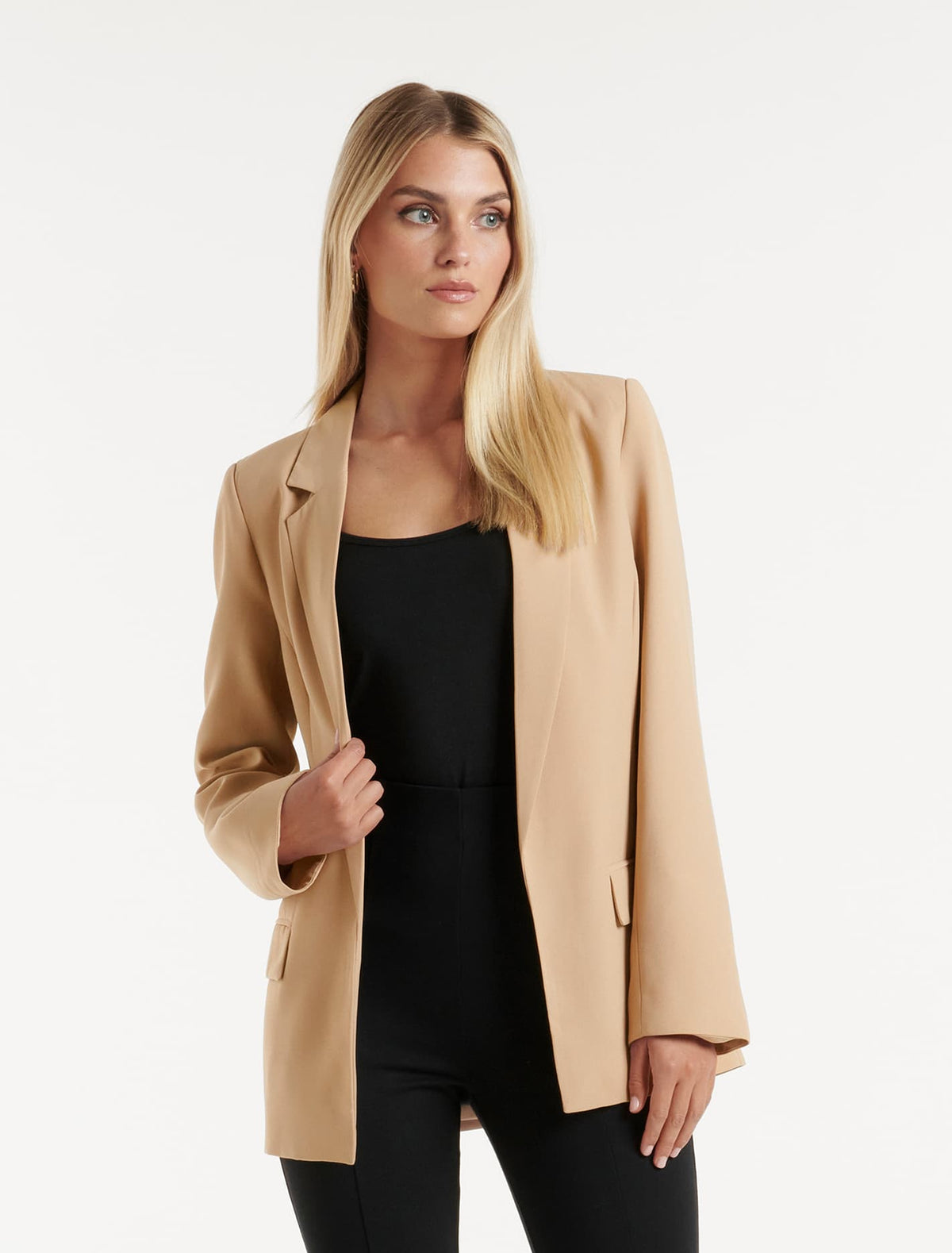 Bella Boyfriend Blazer Camel