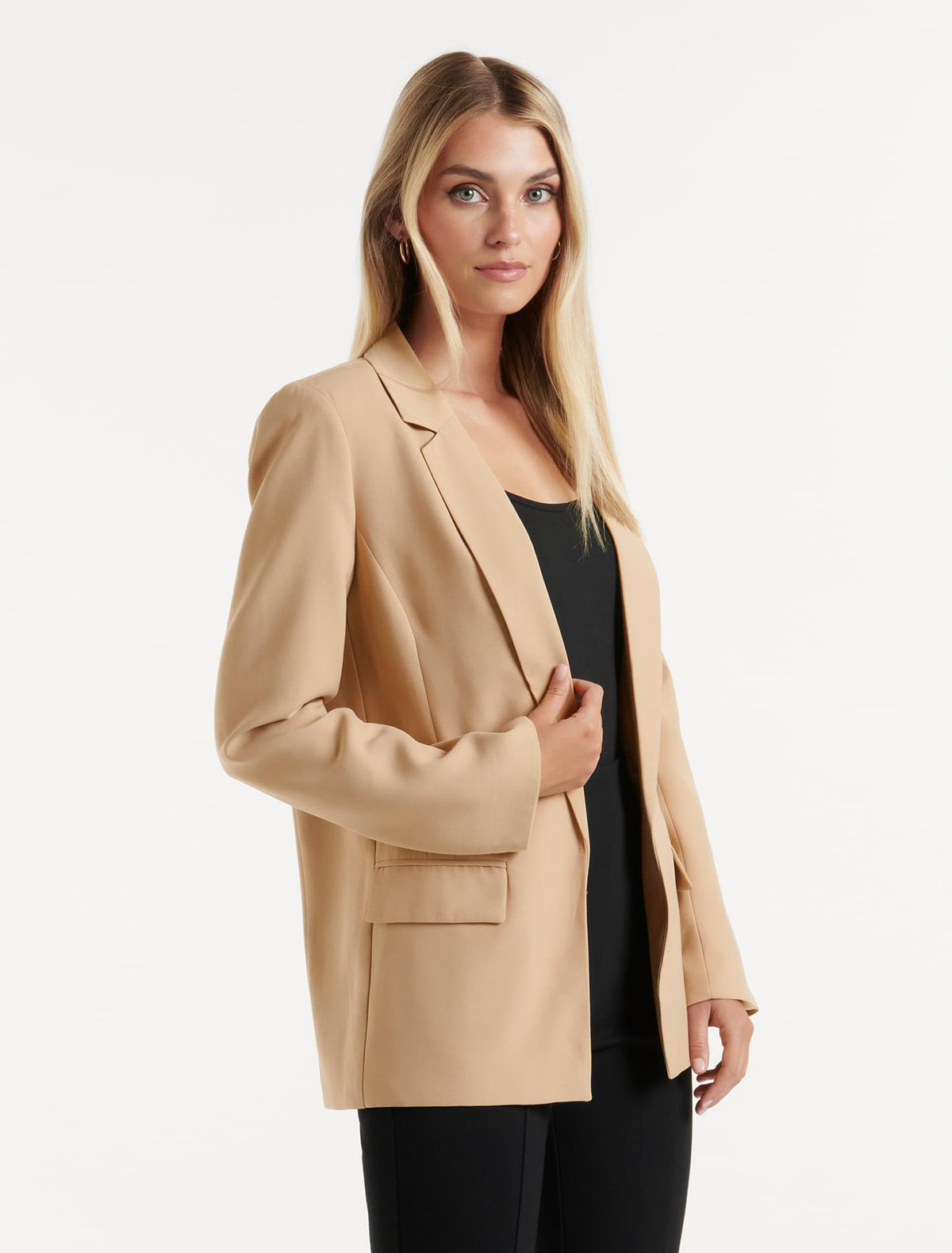 Bella Boyfriend Blazer Camel