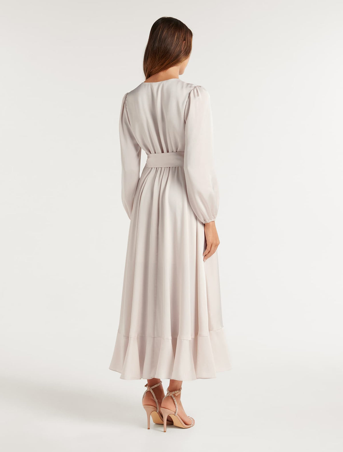Susanna Petite High Low Hem Dress Nimbus Cloud