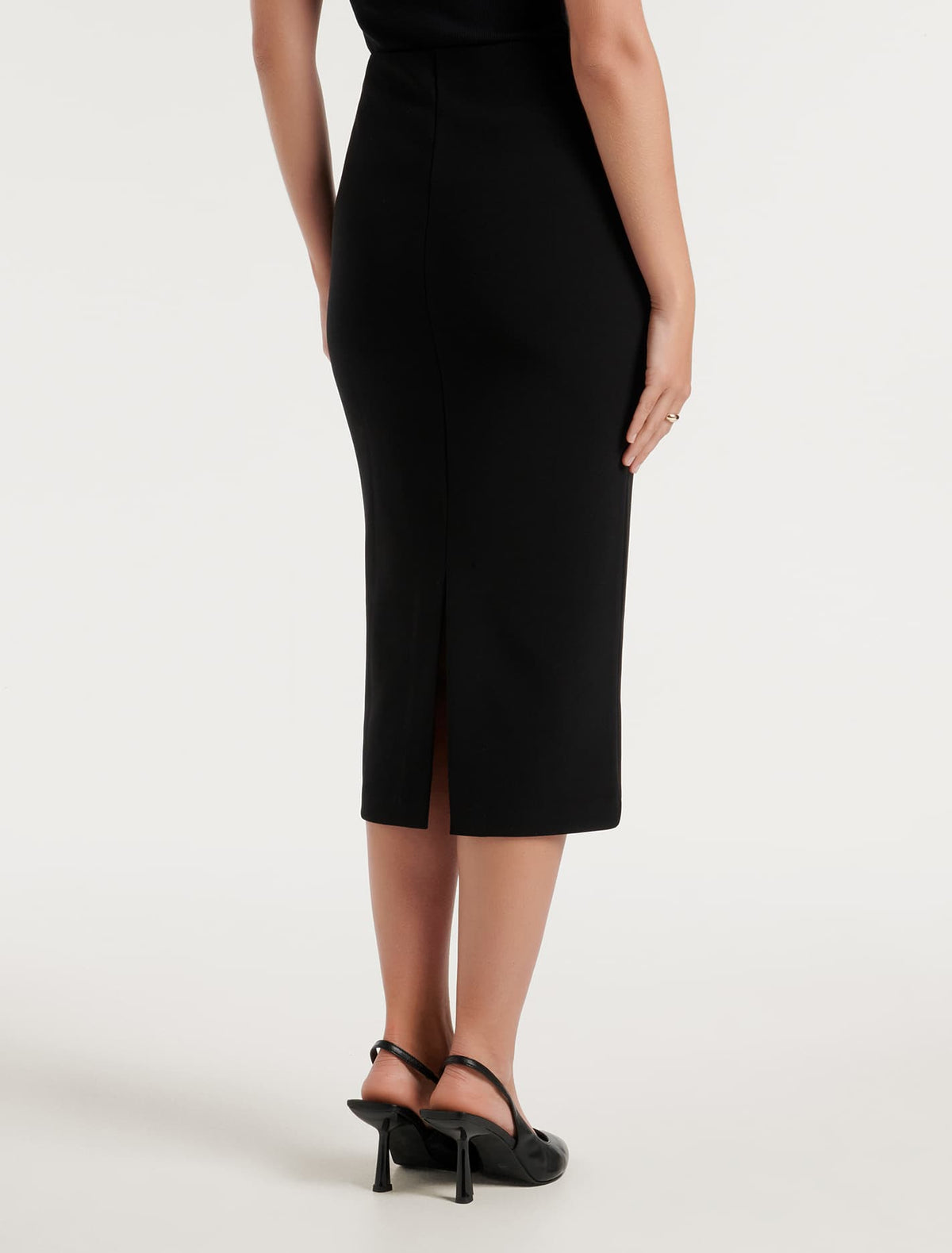 Charlotte Column Skirt Black