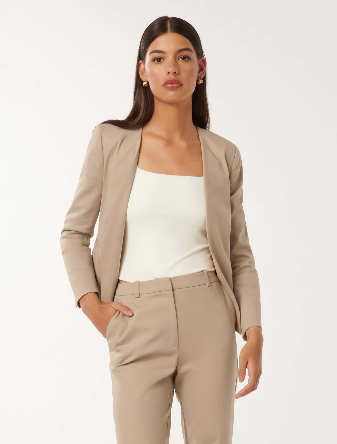 Alyssa Fitted Blazer Desert Taupe Suit