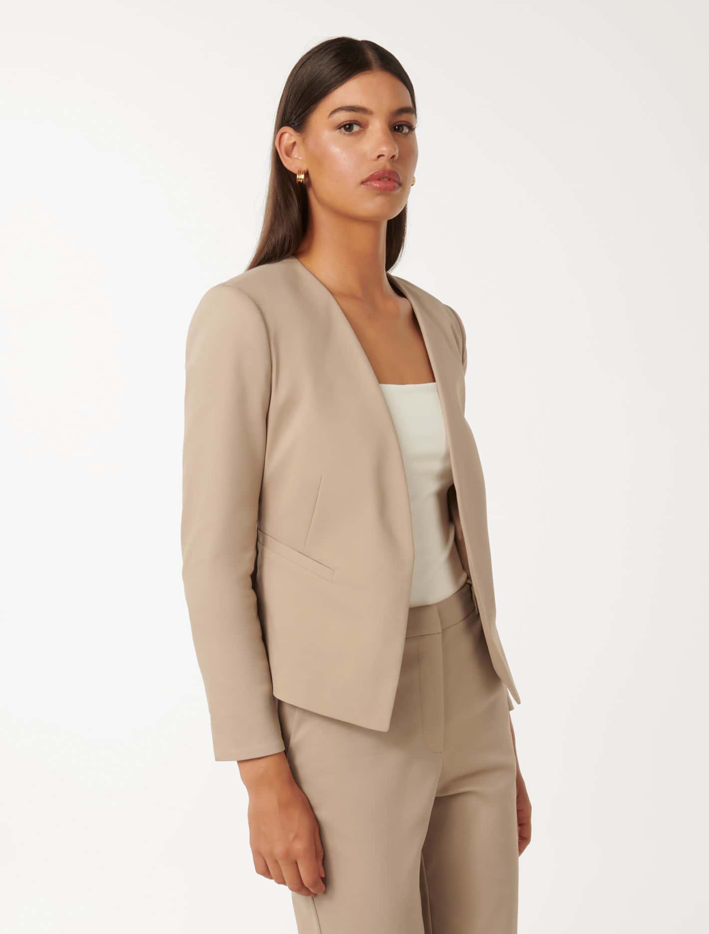 Alyssa Fitted Blazer Desert Taupe Suit