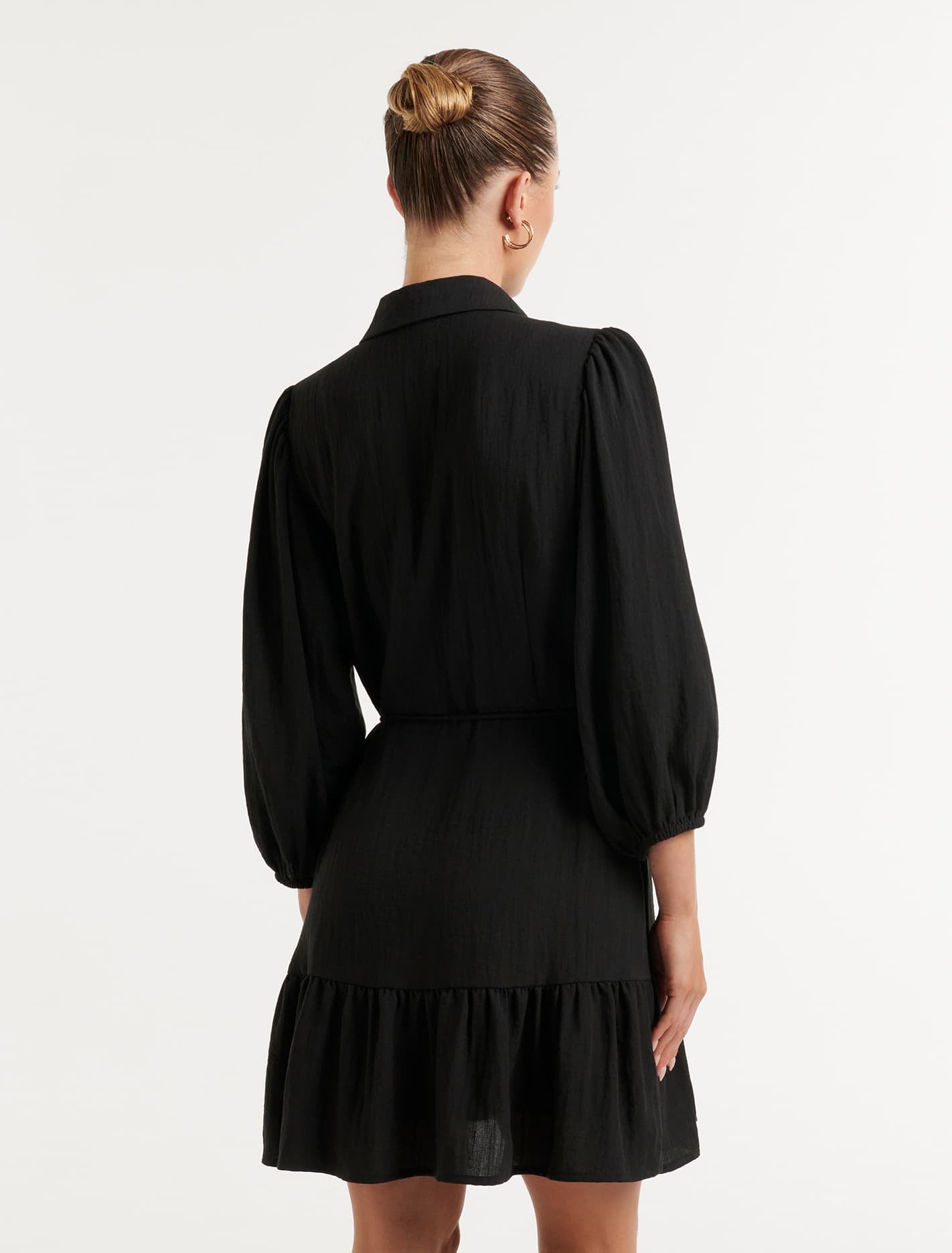 Annabelle Shirt Dress Black