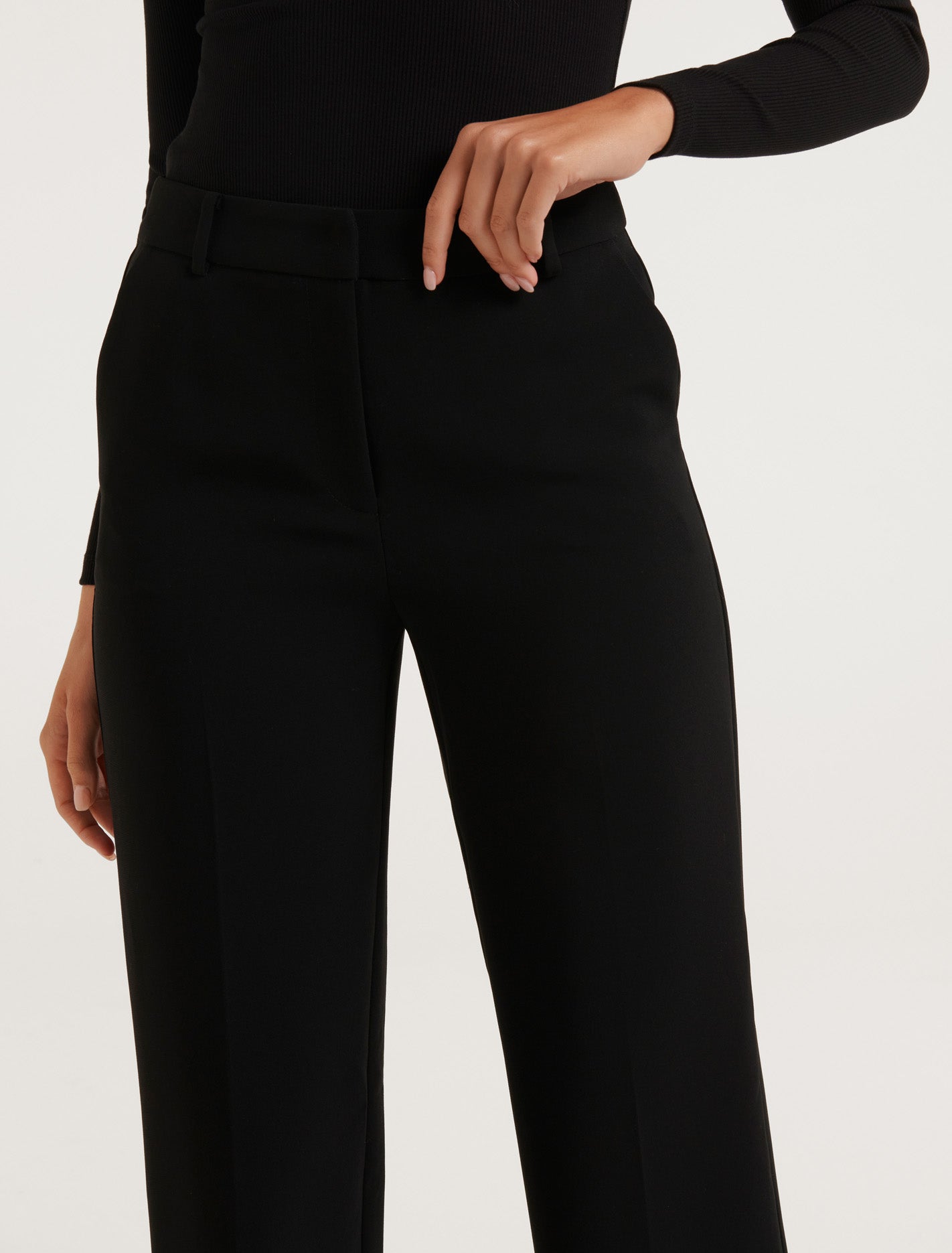 Josie Straight Leg Pant Black
