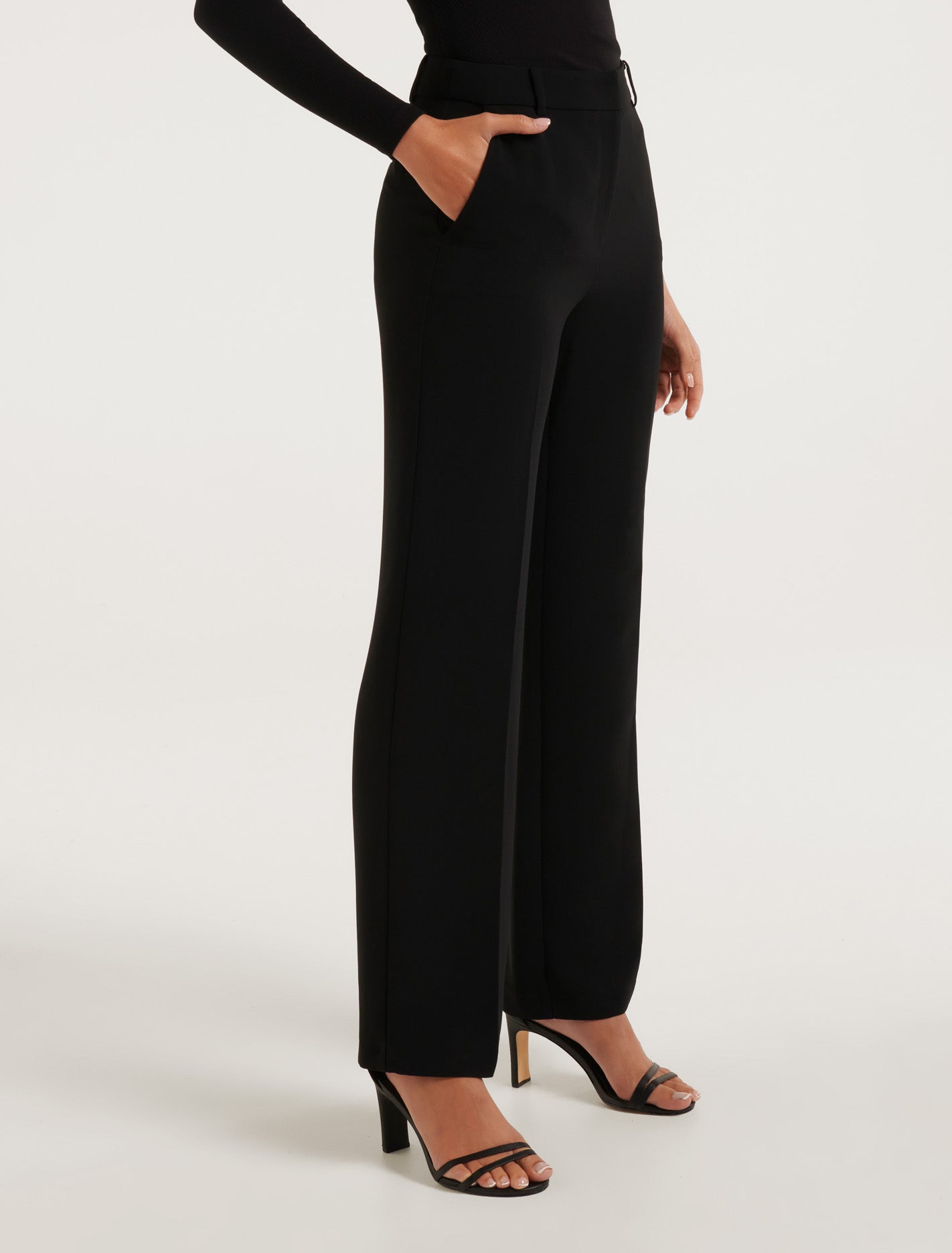 Josie Straight Leg Pant Black