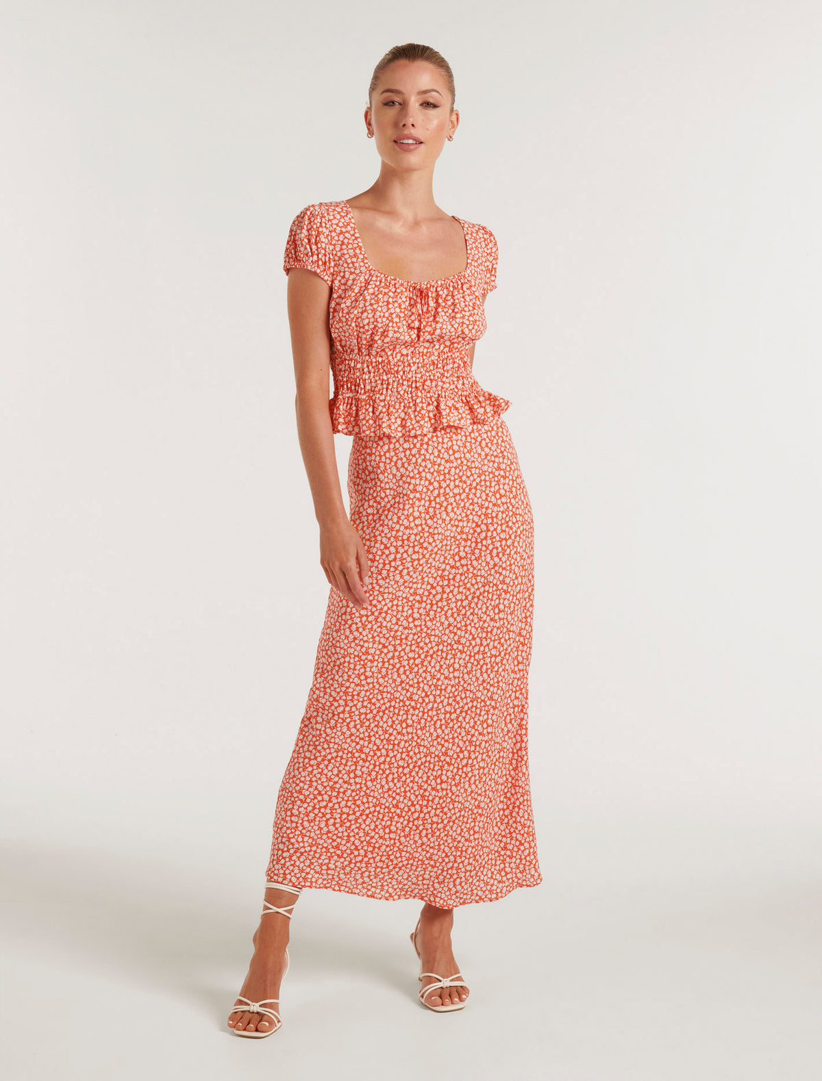 Posy Bias Skirt Memphis Ditsy Co-Ord