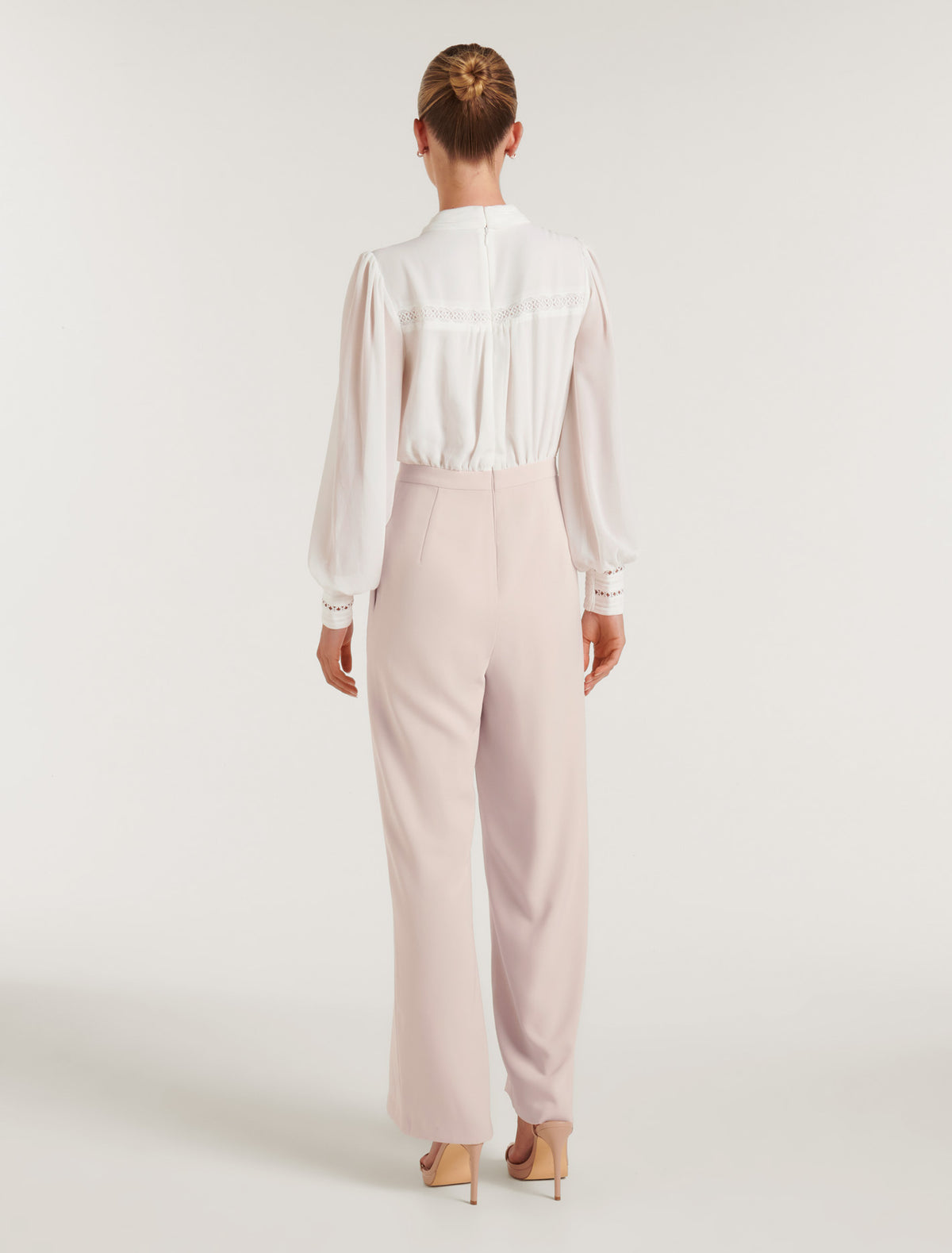 Juliette Trim Detail Jumpsuit Blush