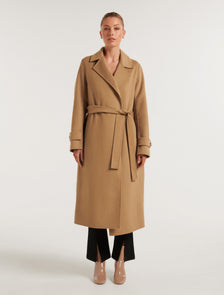 Devon Felled Coat Mid Camel