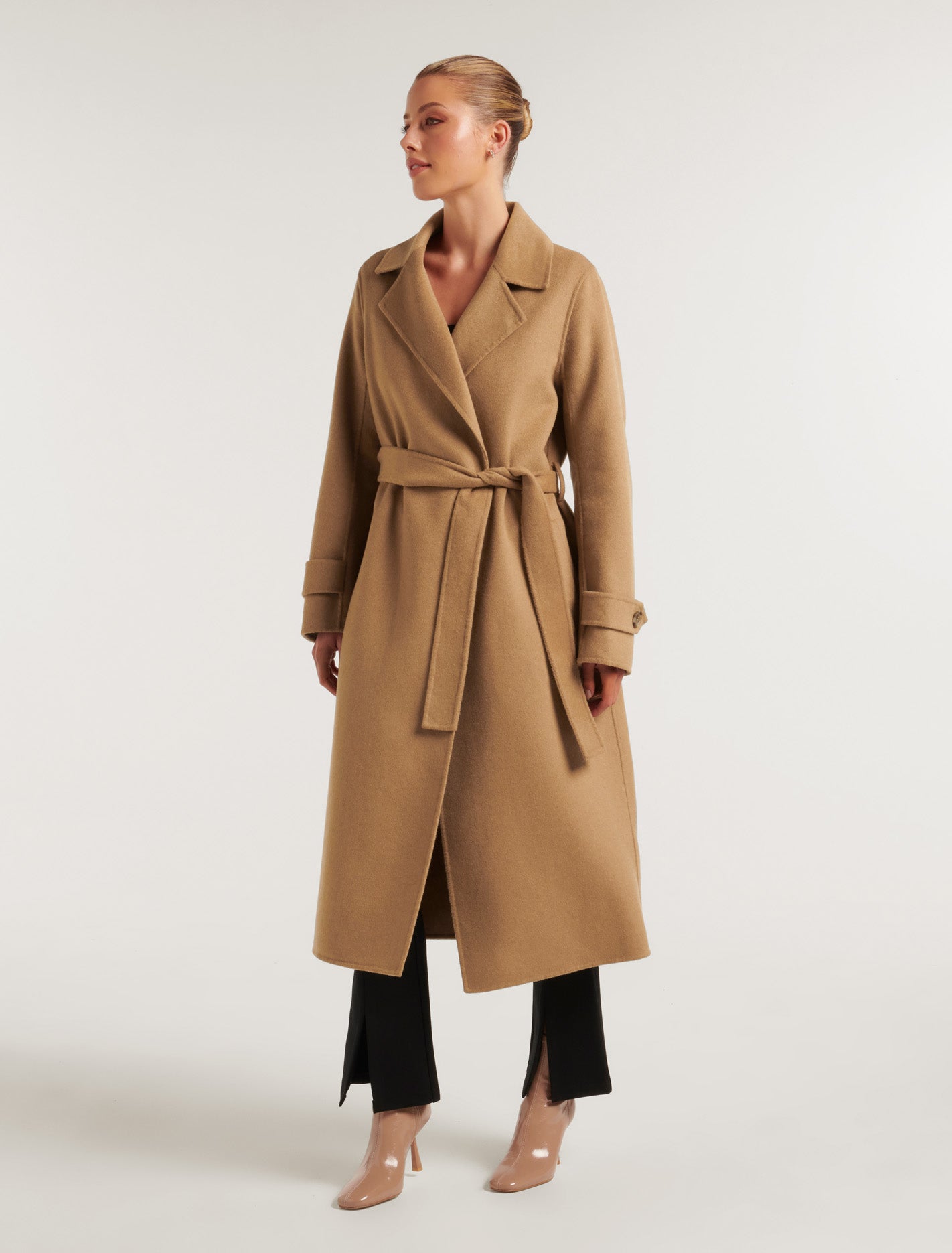 Devon Felled Coat Mid Camel