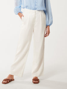 Brya Linen Pant Porcelain