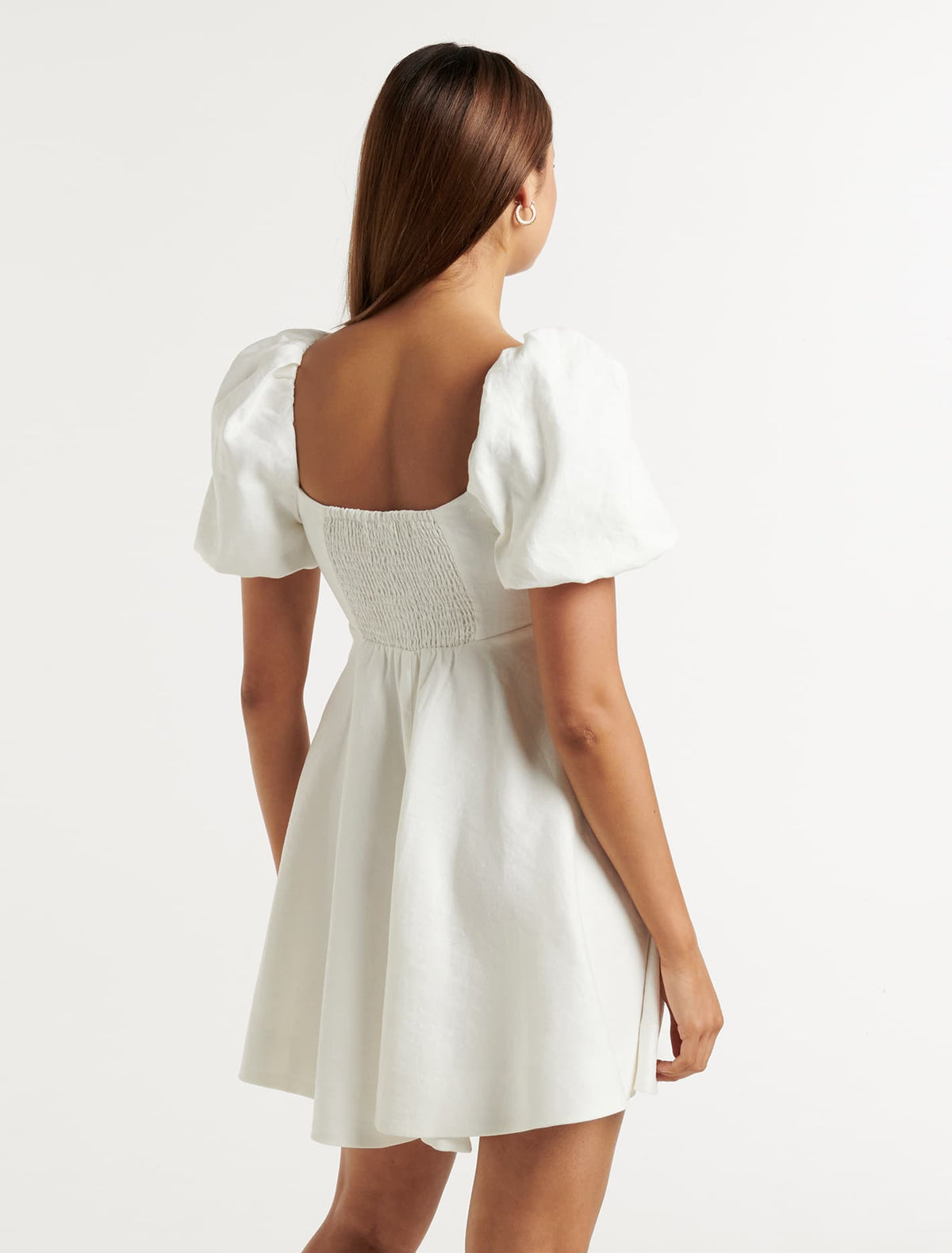 Fearne Twist Mini Dress Porcelain