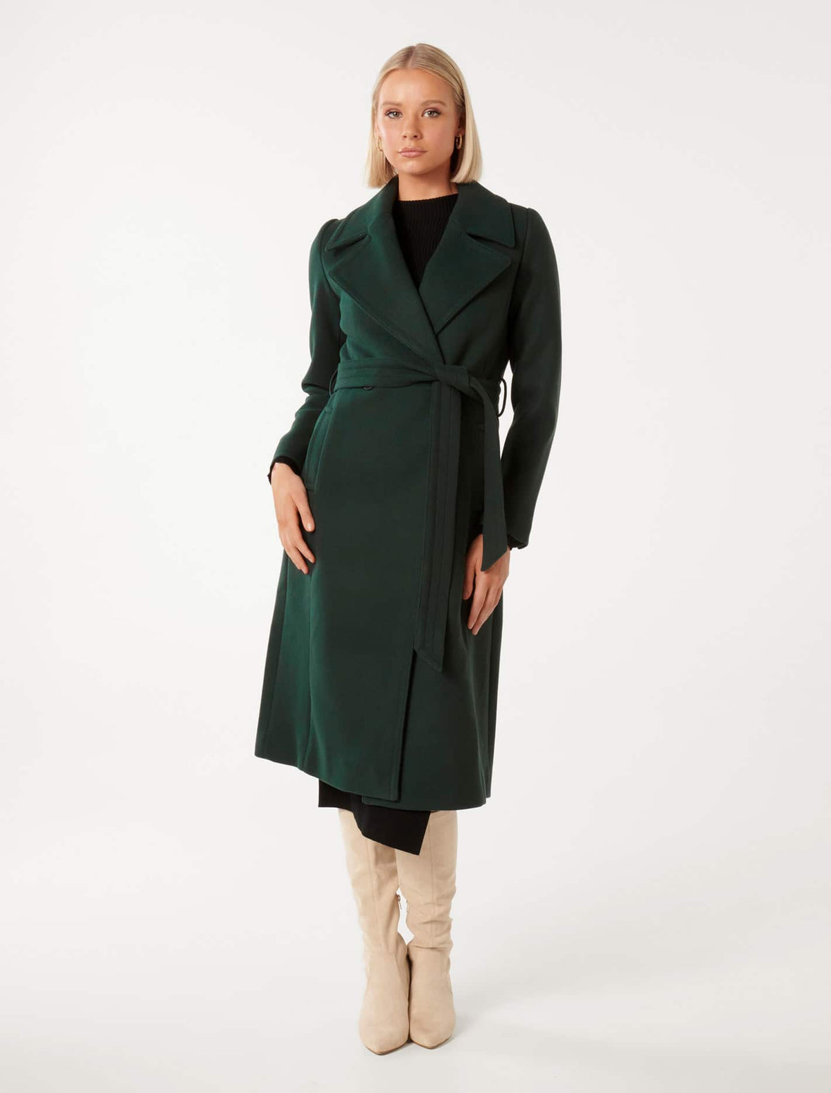Olivia Wrap Coat Green Gables