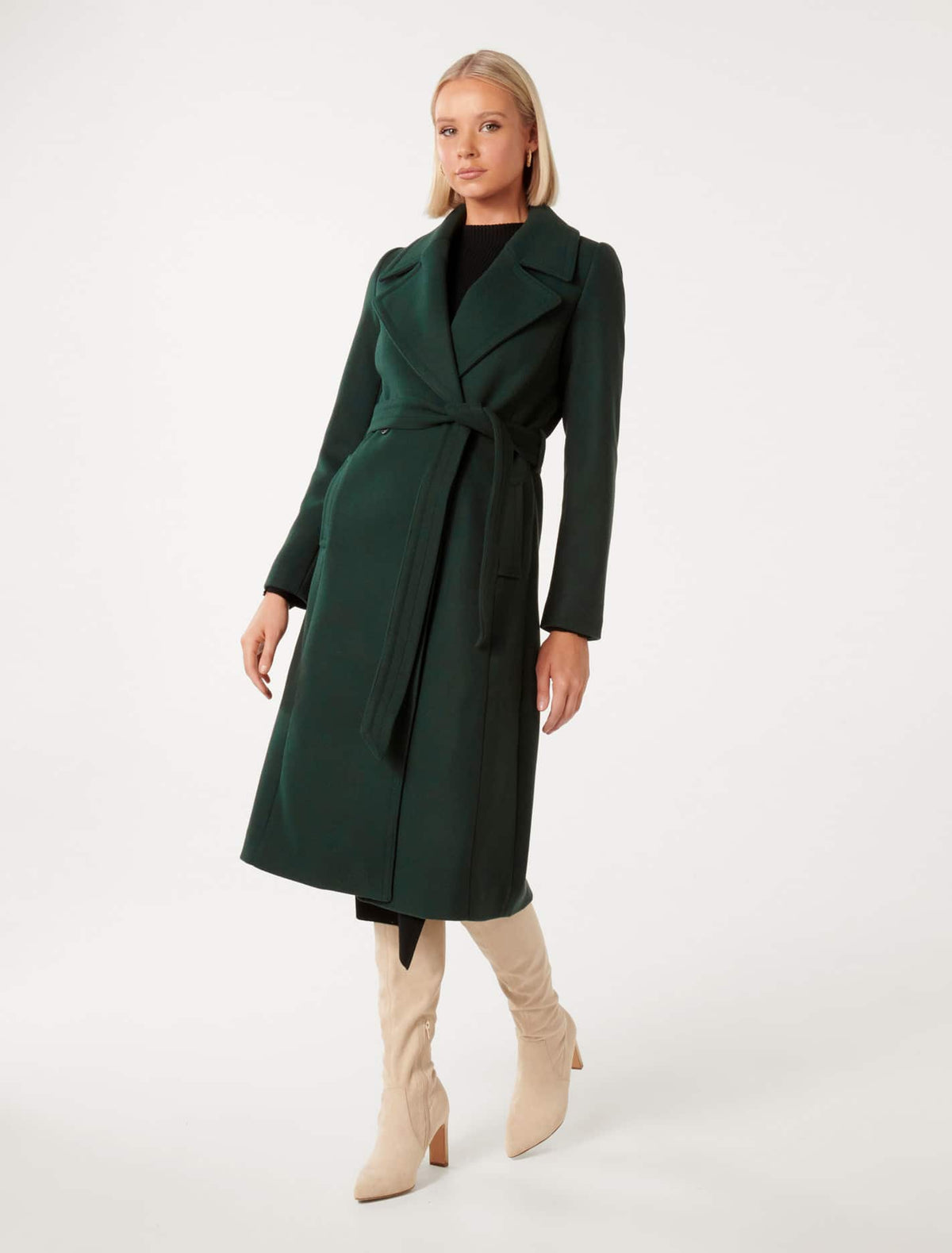 Olivia Wrap Coat Green Gables