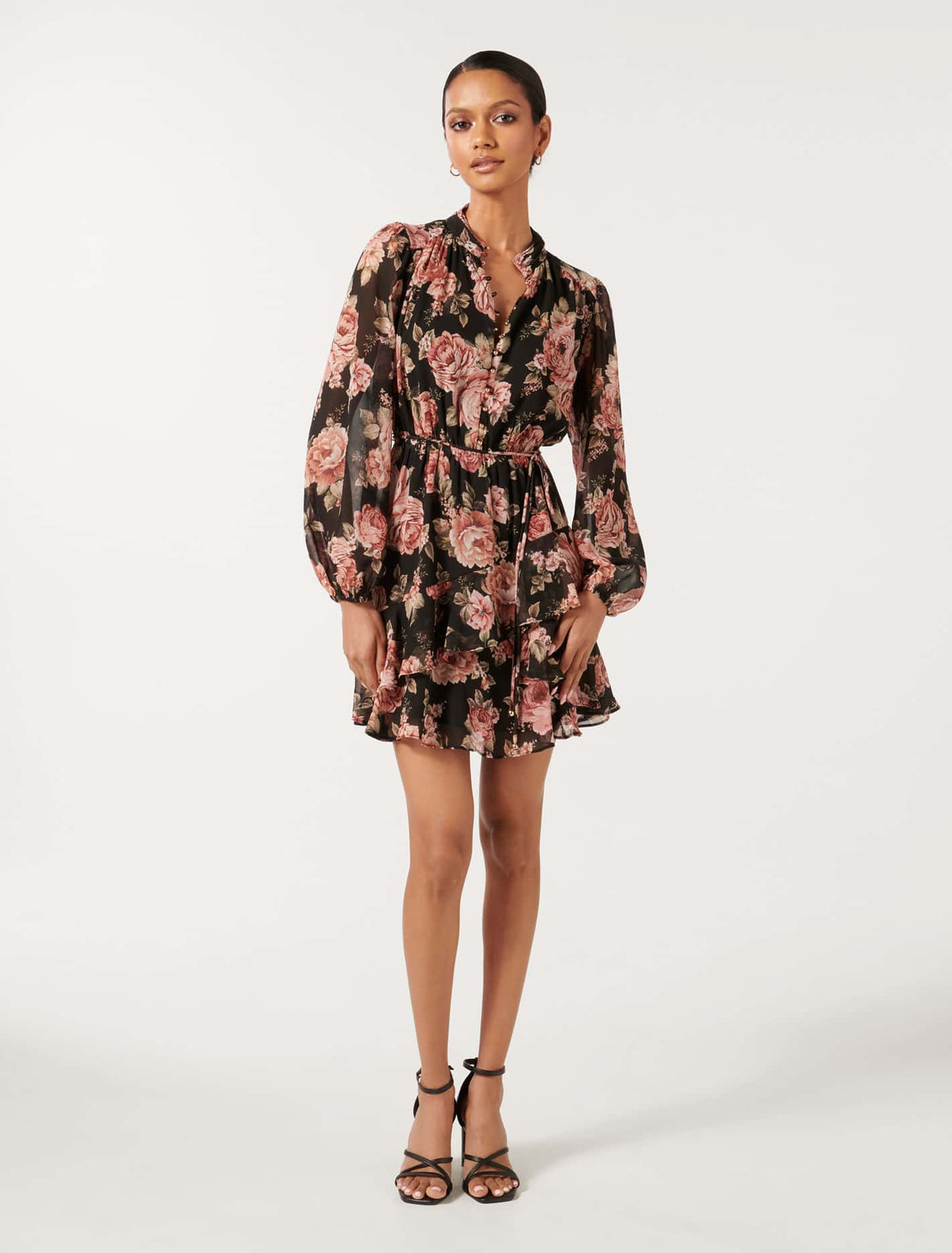 Joanna Petite Mini Dress Romsey Floral