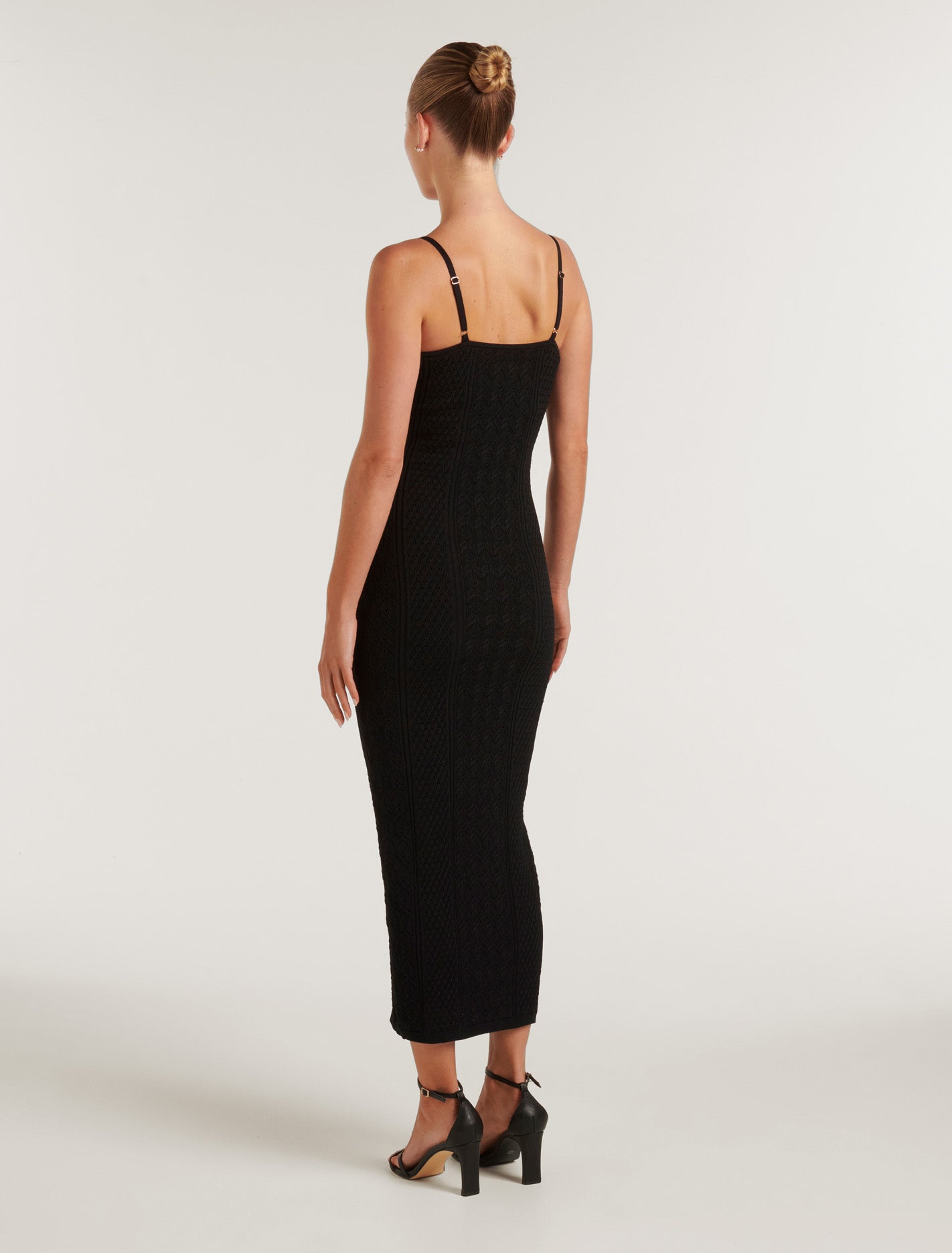 Charlie Corset Knit Dress Black
