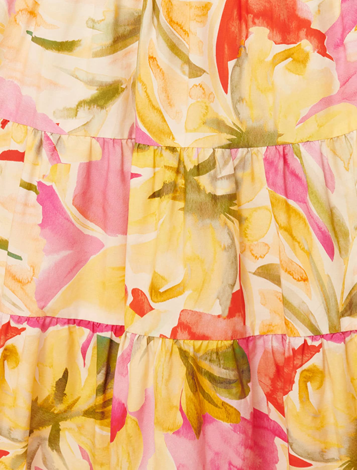 Tilly Tiered Midi Skirt Capella Co-ord