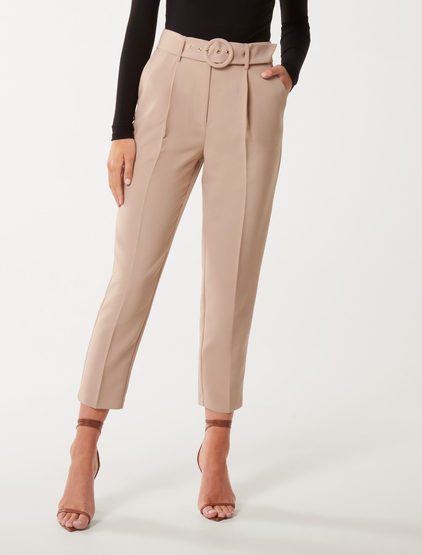 Olivia Tapered Pant Neutral