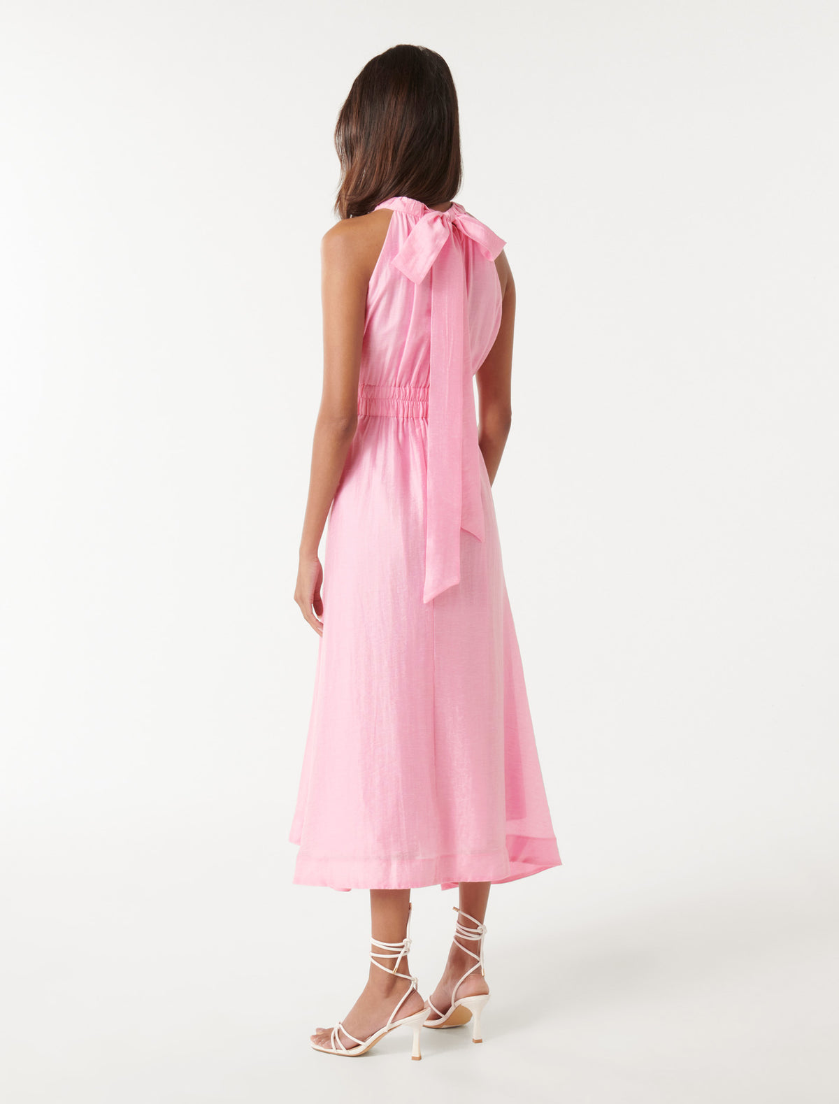 Magnolia Petite High Neck Midi Bubblegum Pink