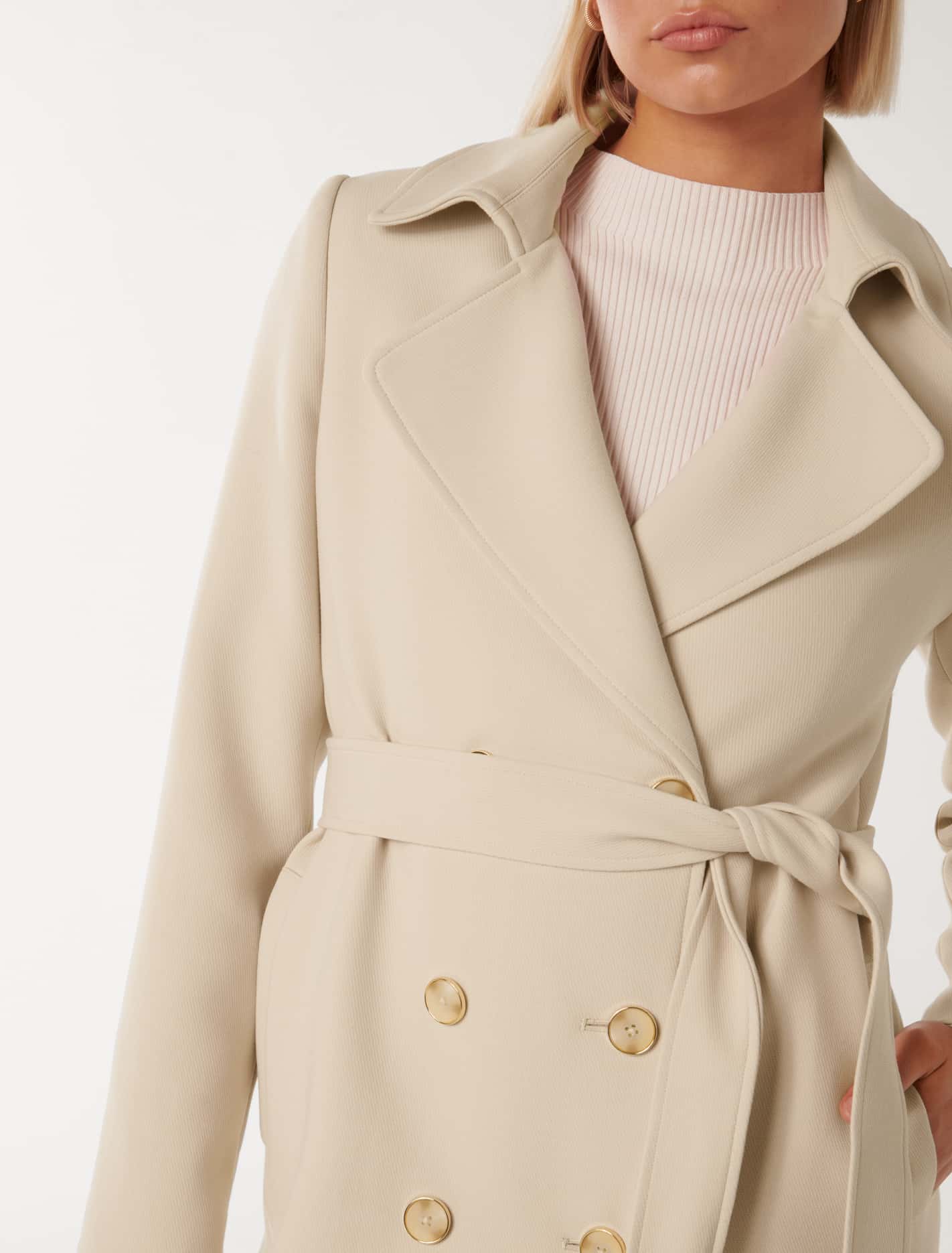 Claire Trench Coat Stone