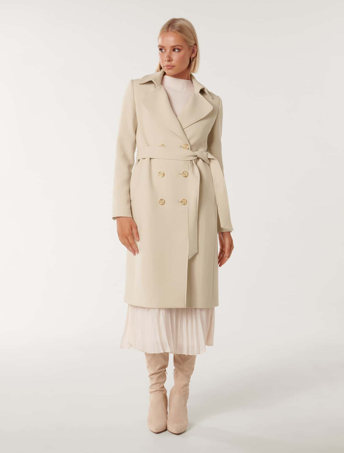Claire Trench Coat Stone
