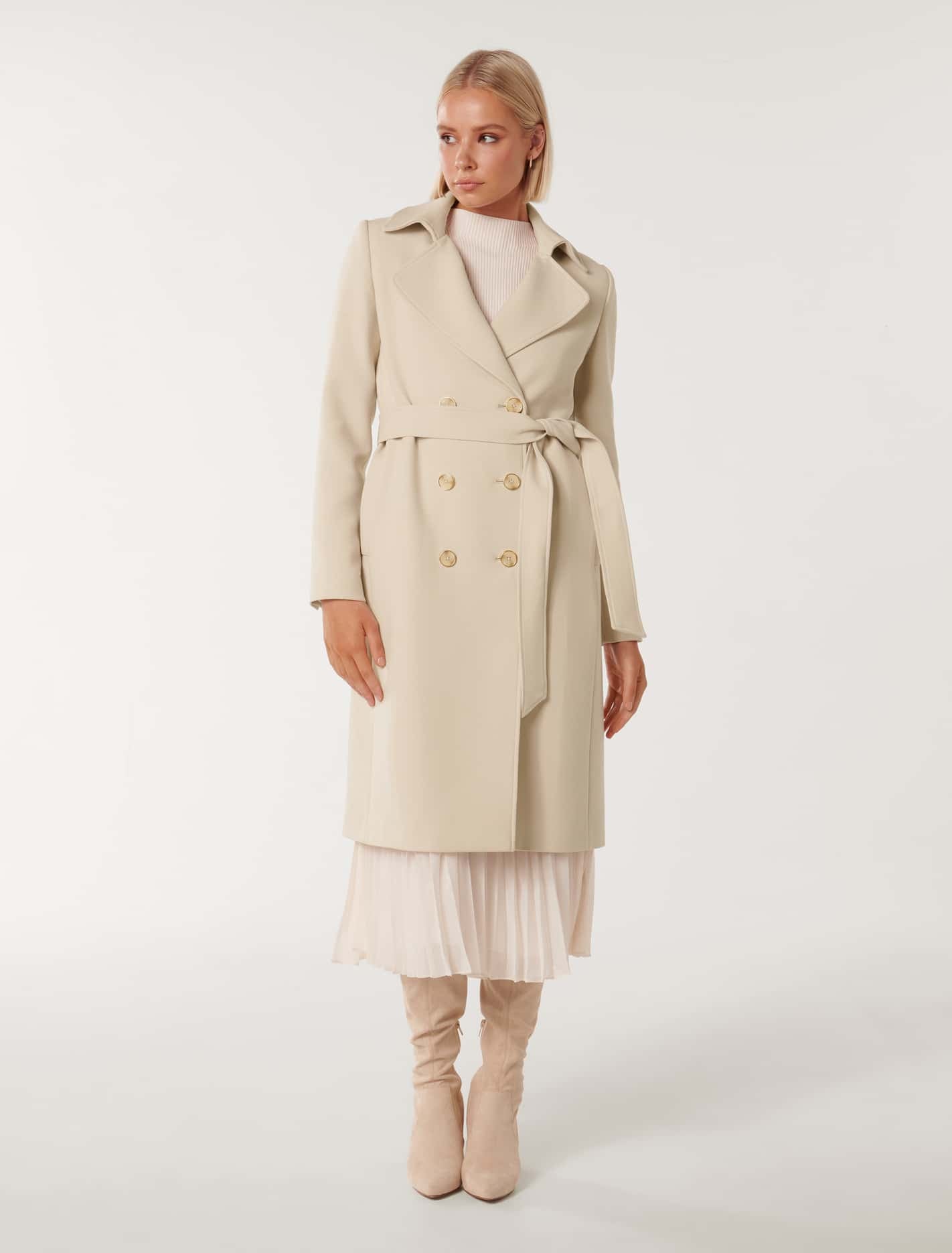 Claire Trench Coat Stone