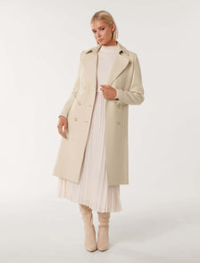 Claire Trench Coat Stone