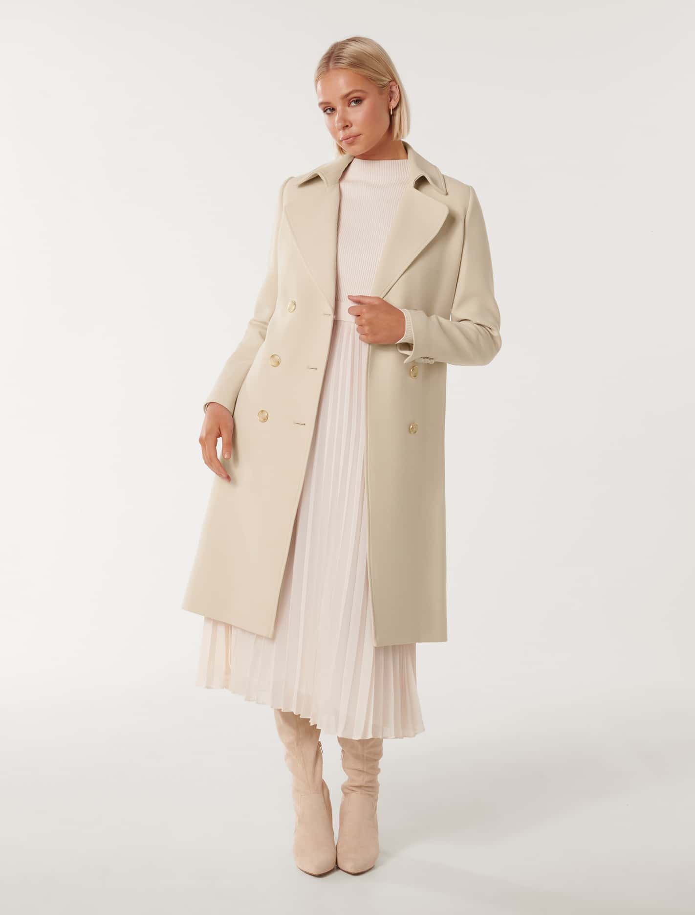 Claire Trench Coat Stone