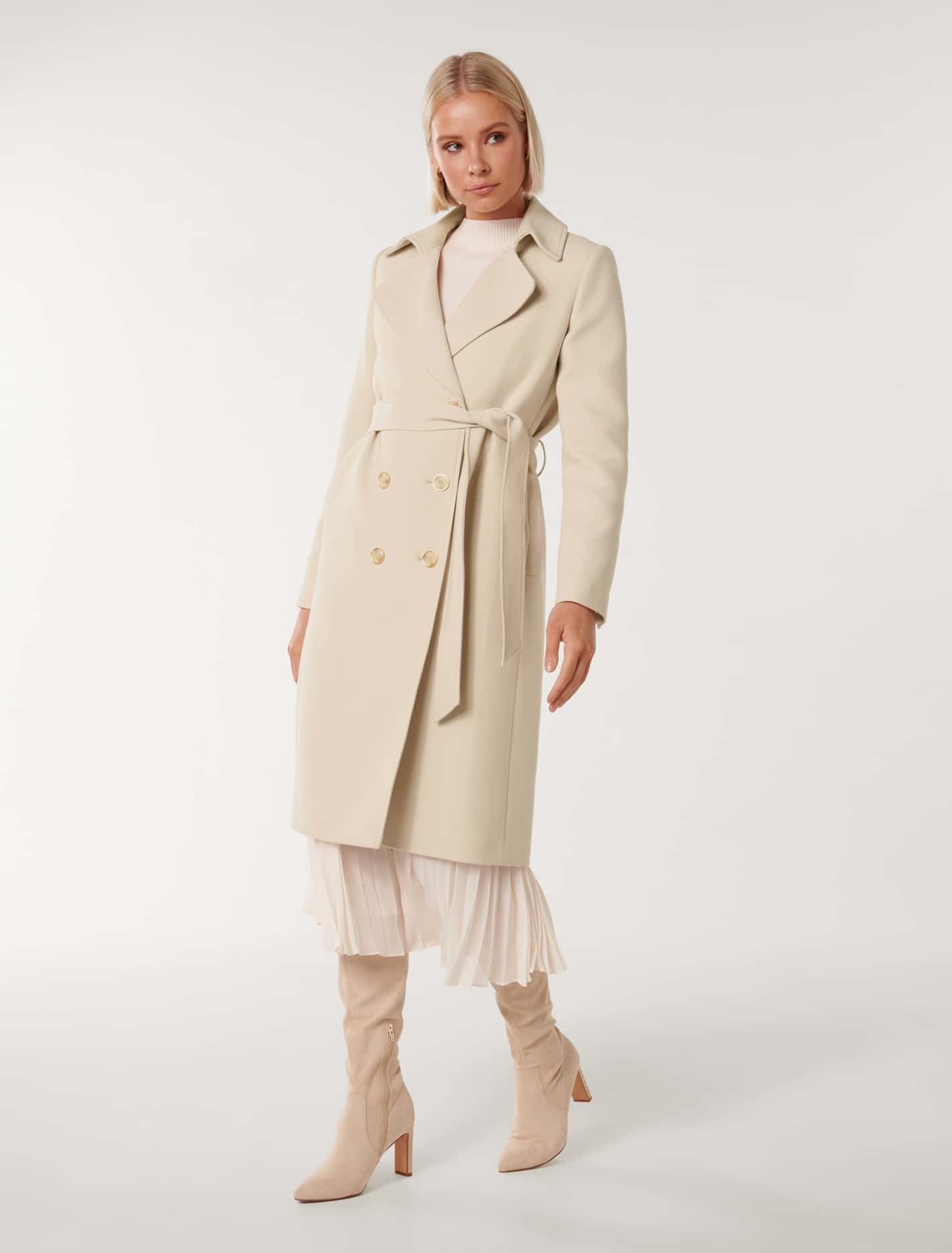 Claire Trench Coat Stone