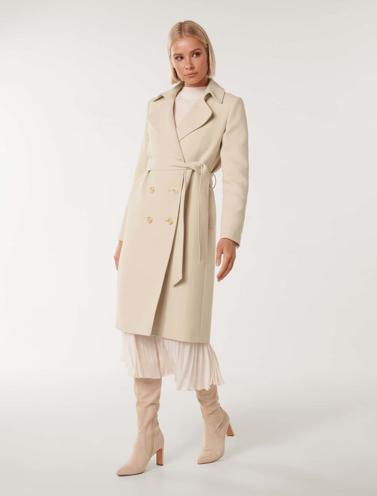 Claire Trench Coat Stone