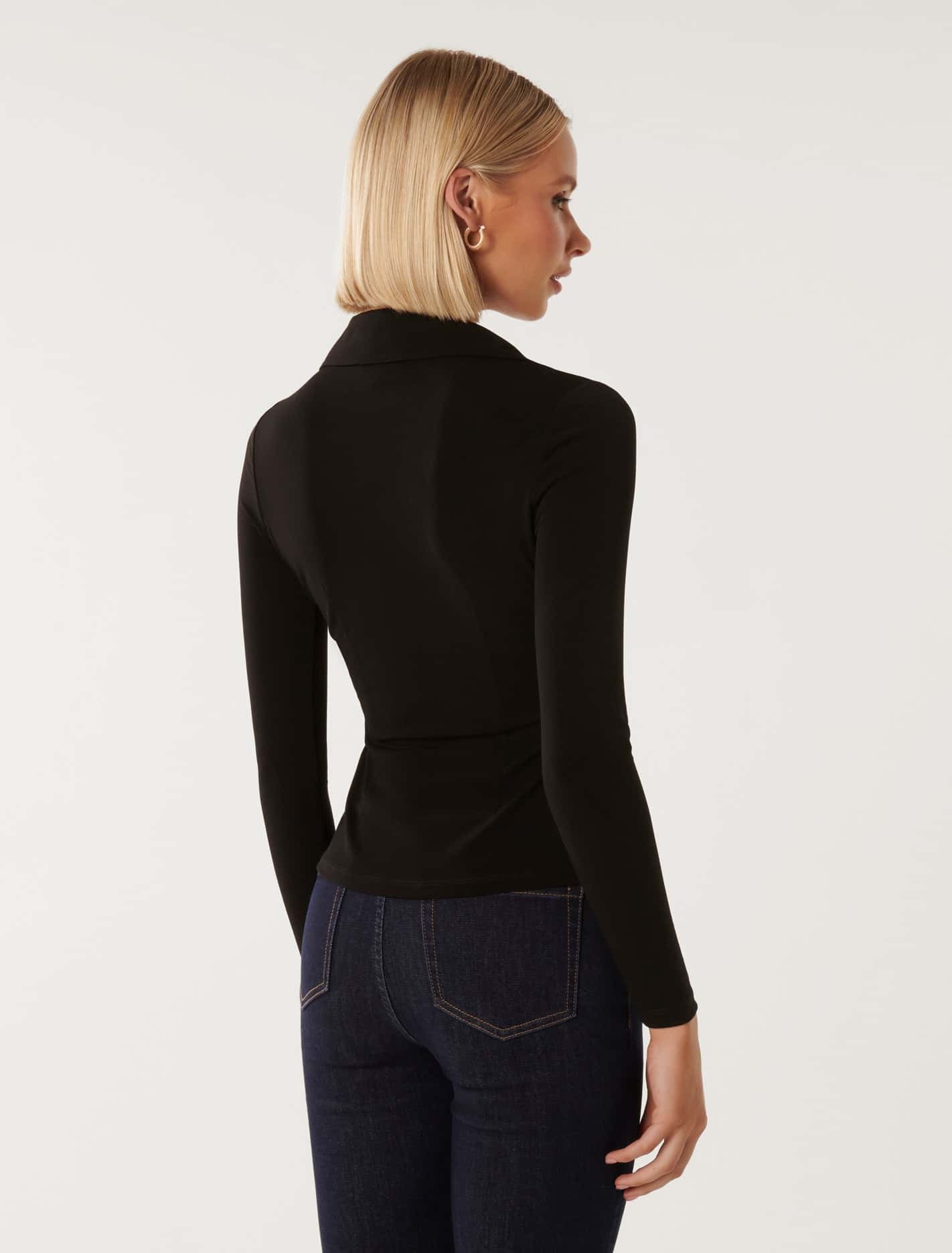 Terri Crepe Shirt Black