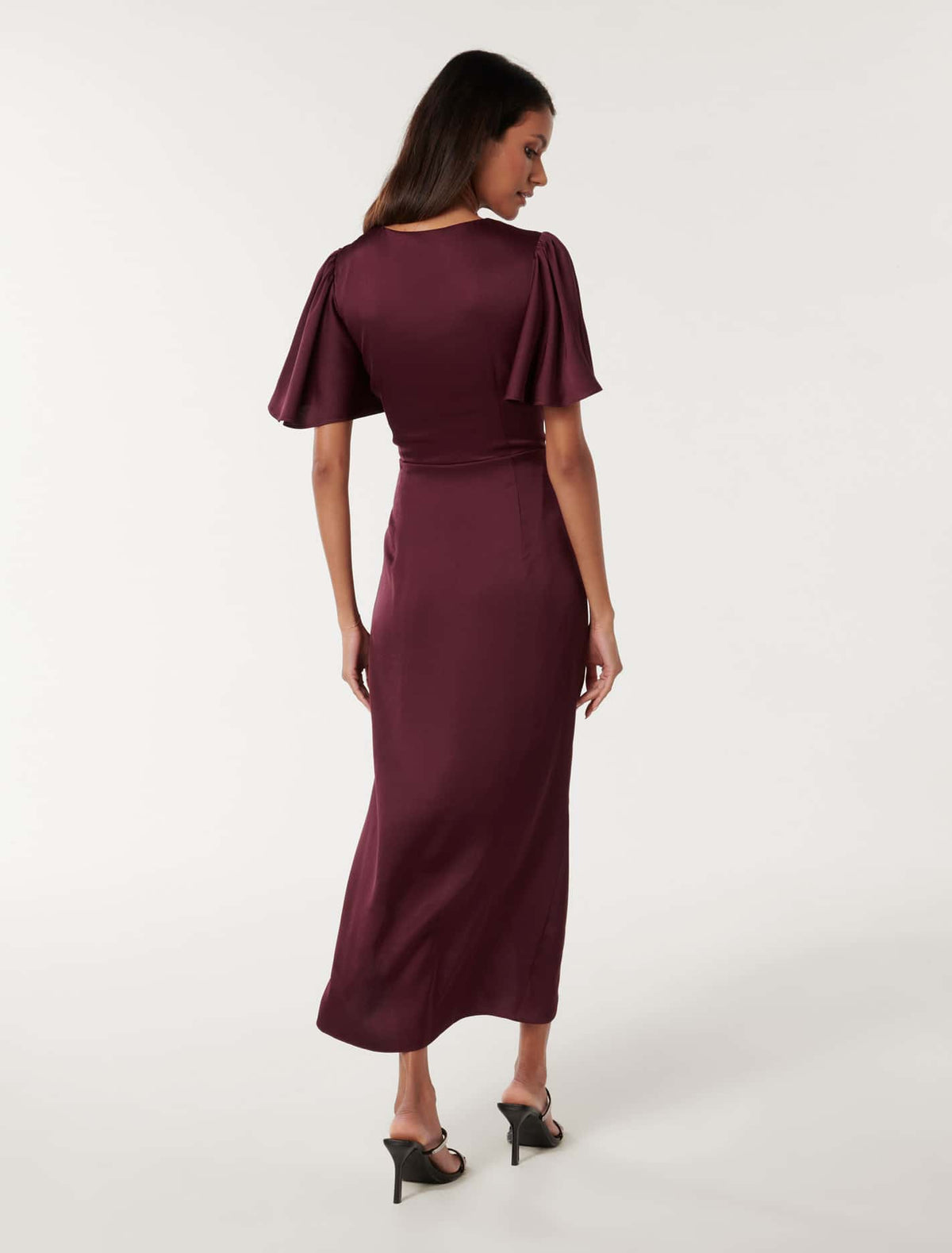Estelle Petite Flutter Sleeve Dress Imperial Port