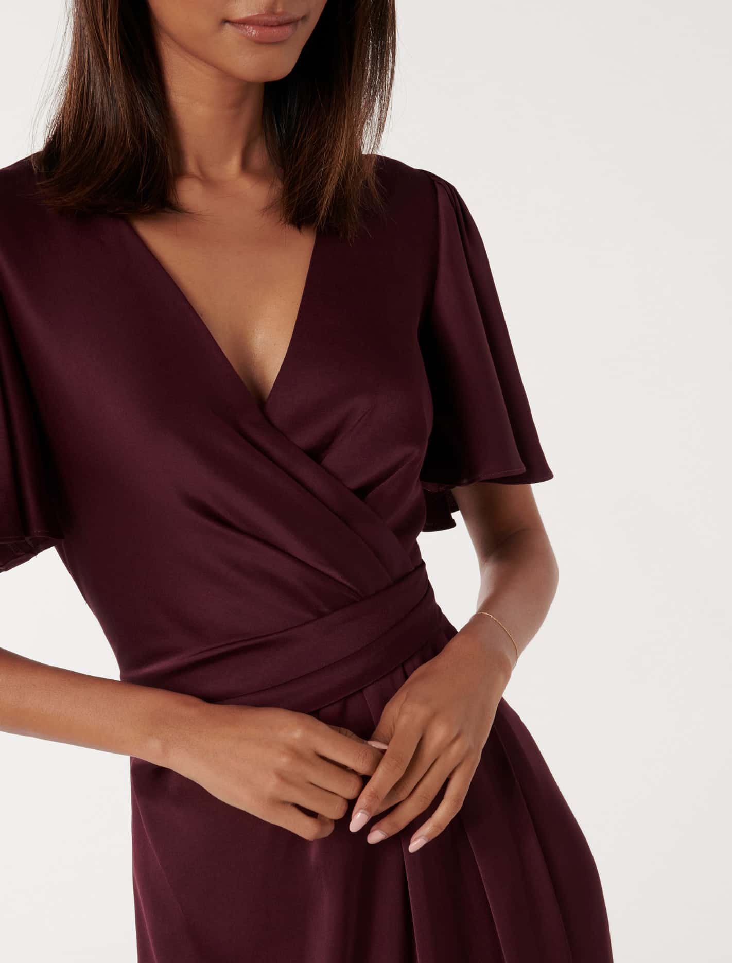 Estelle Petite Flutter Sleeve Dress Imperial Port
