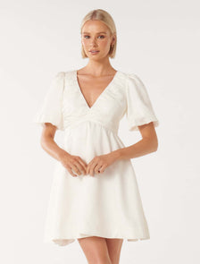 Raffy V Neck Mini Porcelain