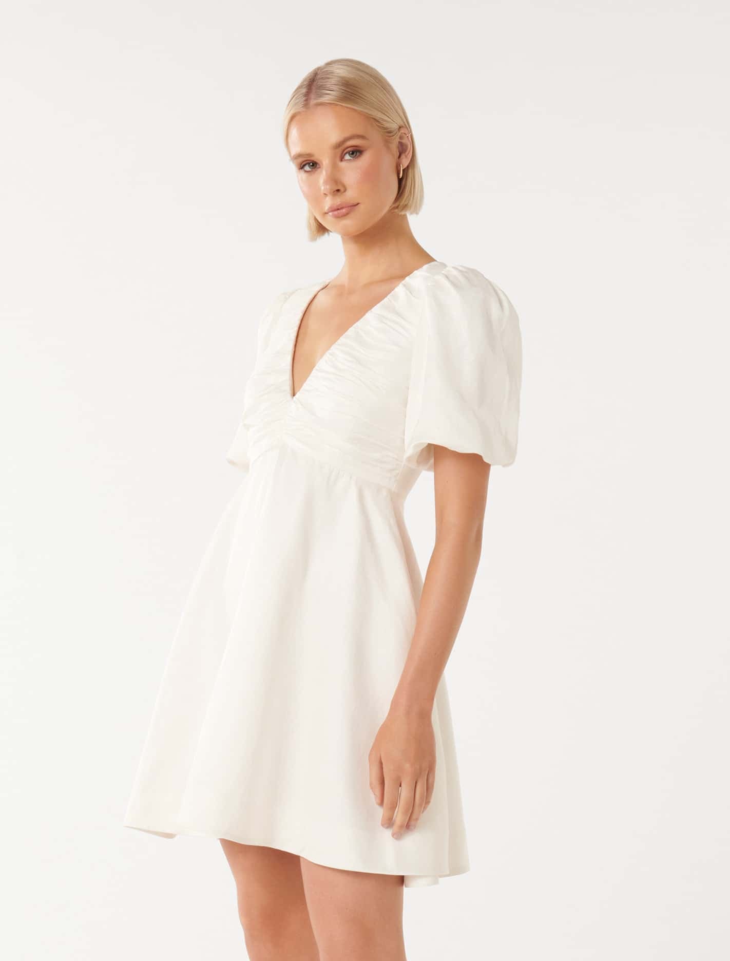 Raffy V Neck Mini Porcelain