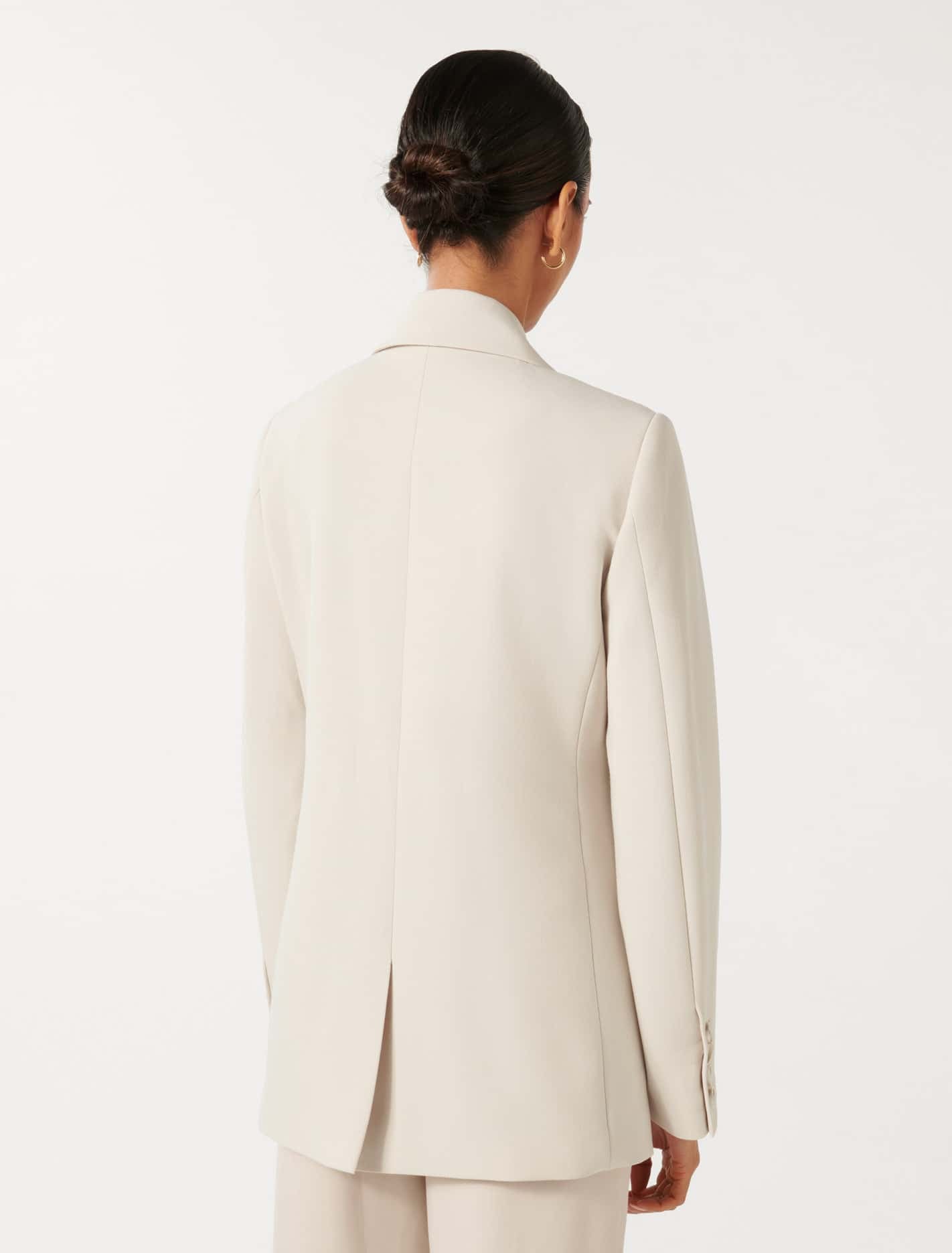 Tessa Petite Two Button Blazer Taupe Suit