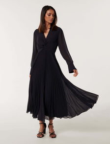 Bailey Petite Twist Front Dress Navy