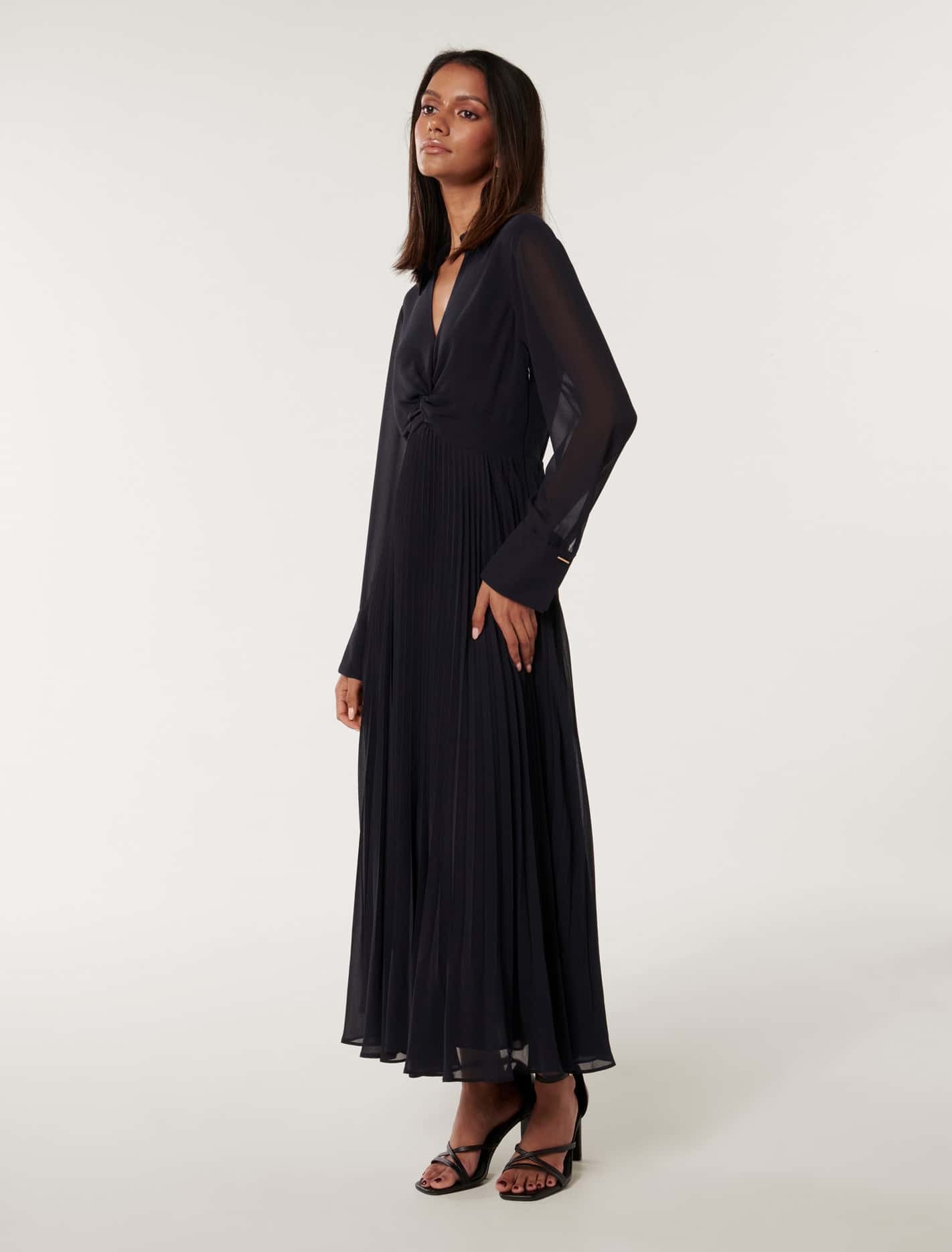 Bailey Petite Twist Front Dress Navy