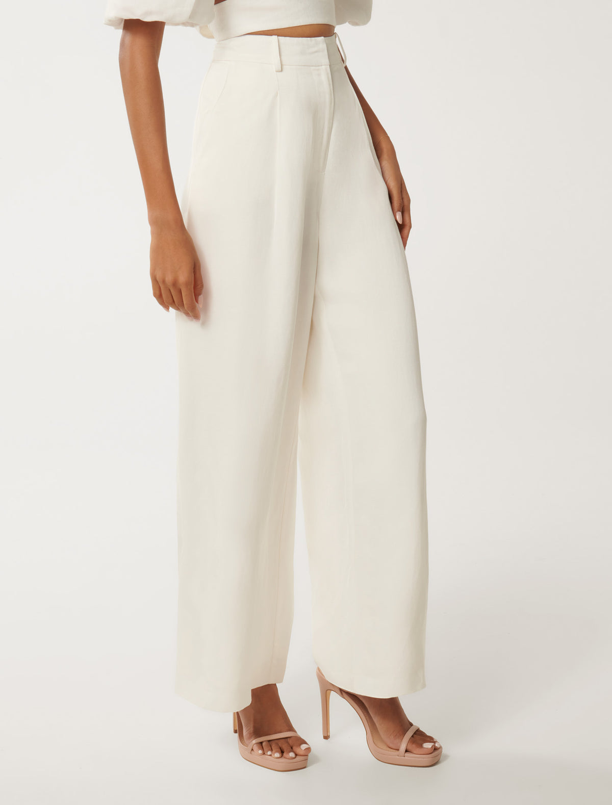 Mariana Petite Wide Leg Pant Porcelain