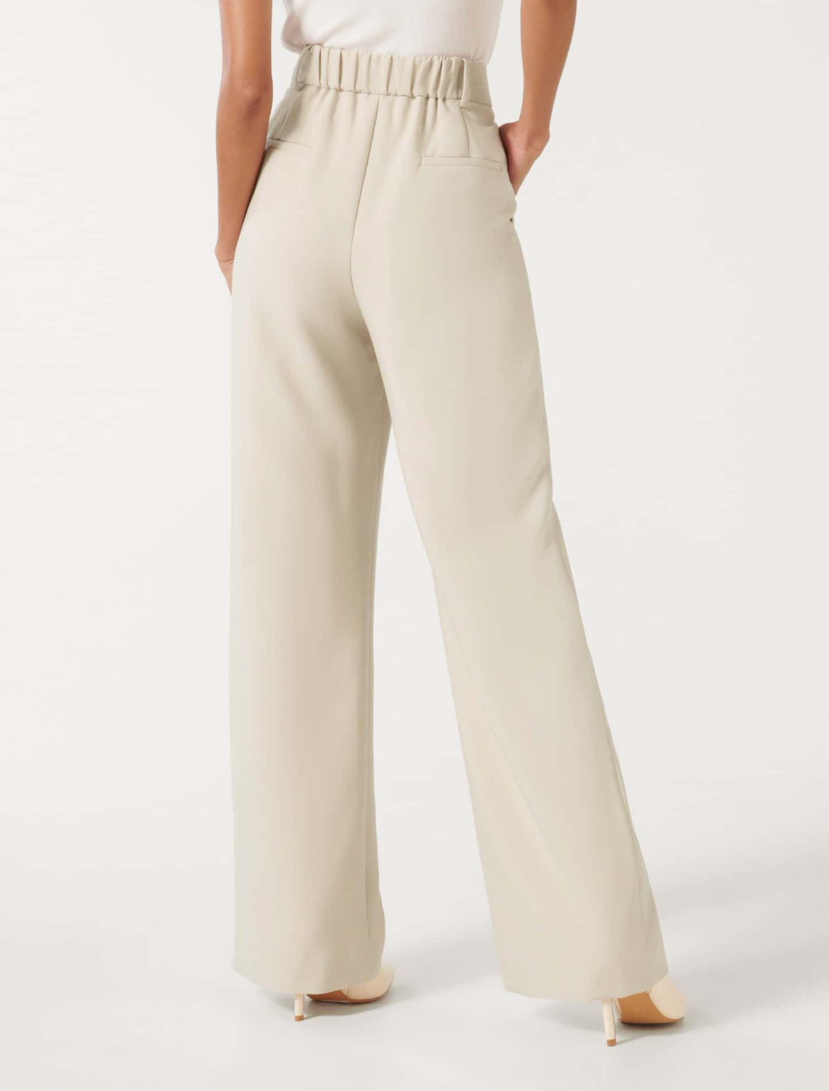 Tessa Petite Straight Leg Pant Taupe Suit