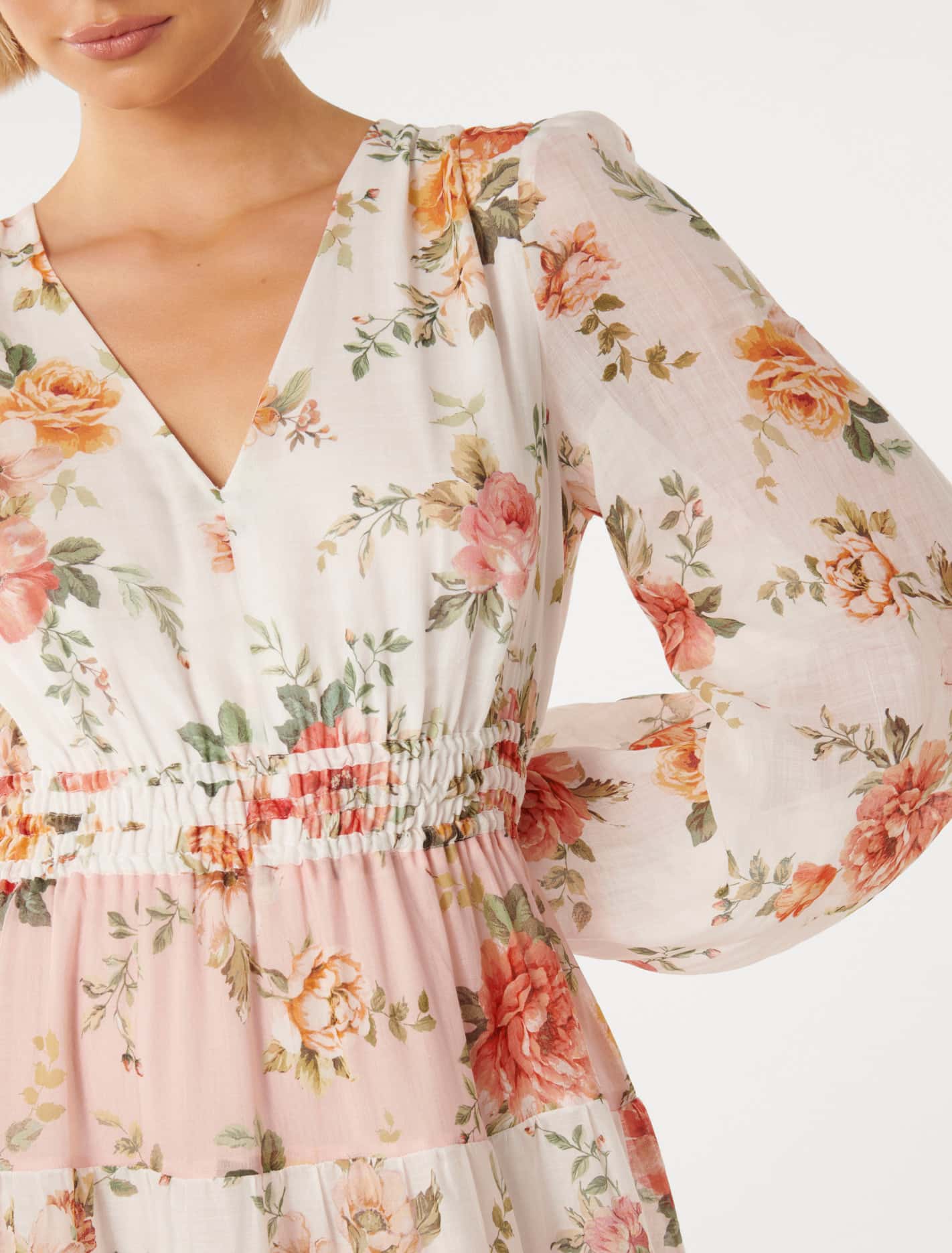 Lucinda Tiered Midi May Splice Floral