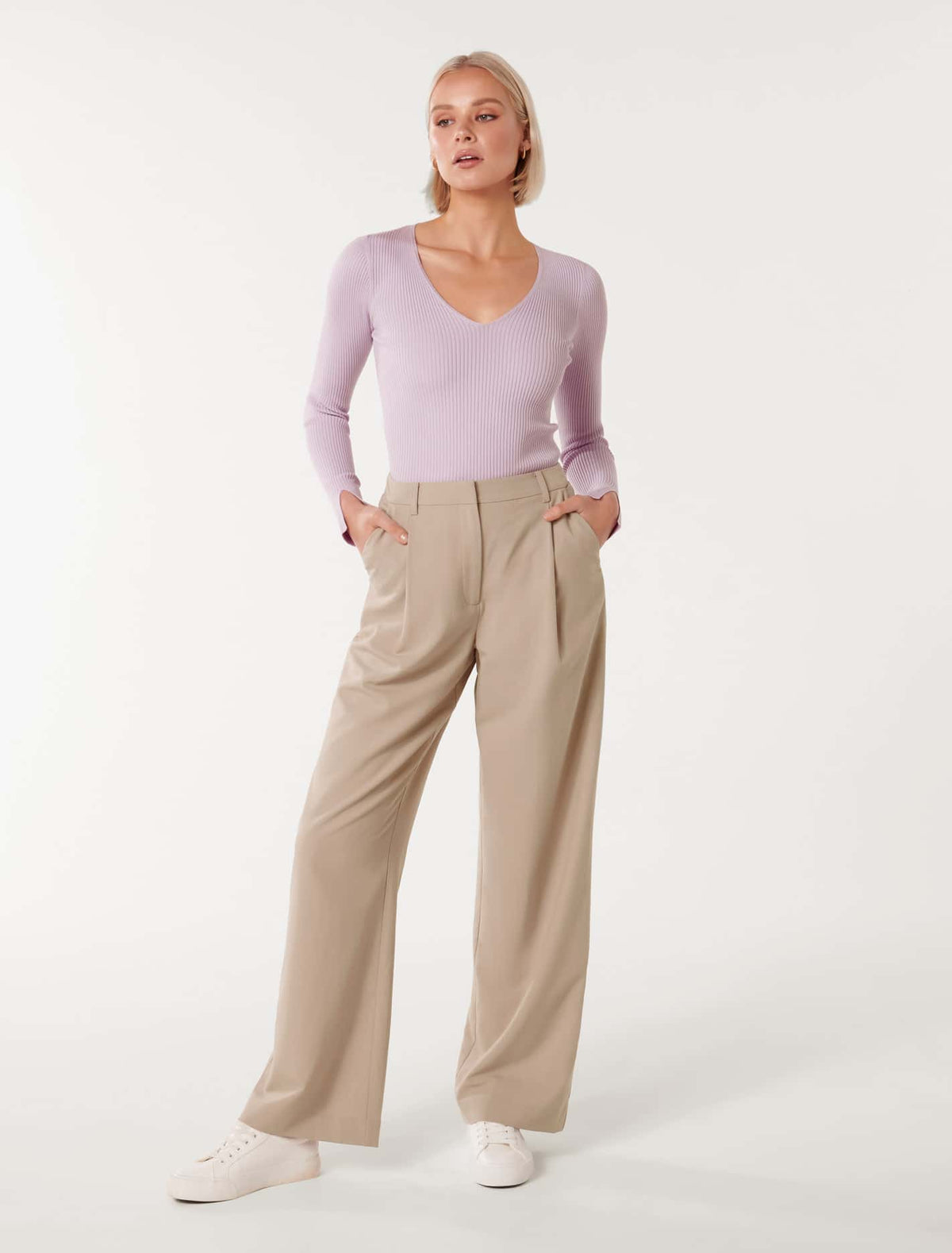 Lyla Wide Leg Pant Neutral
