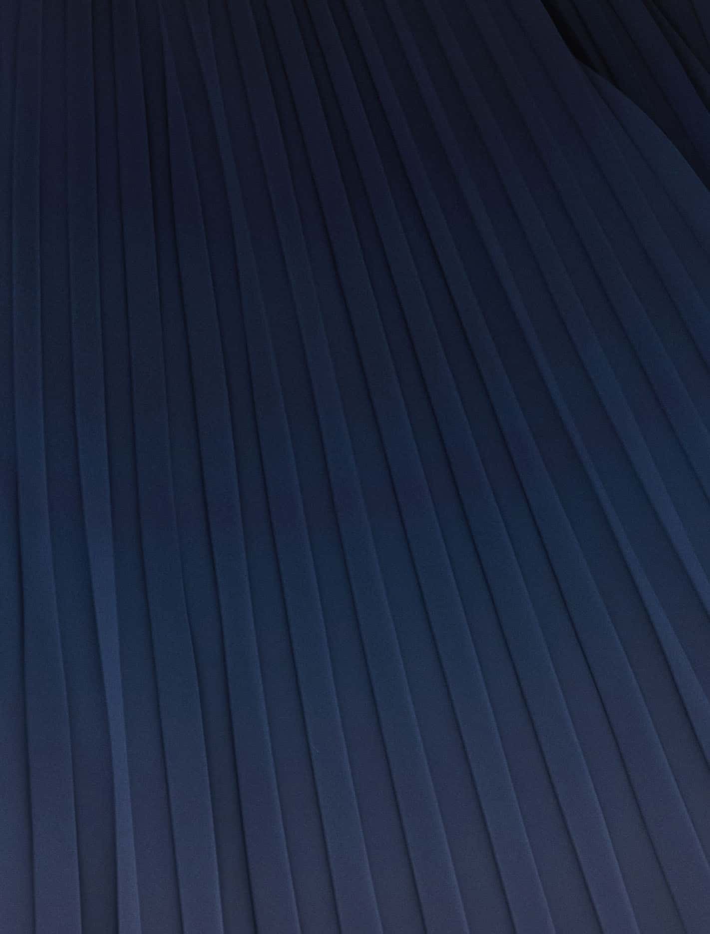 Phillipa Petite Pleated Midi Dress Sapphire Ombre