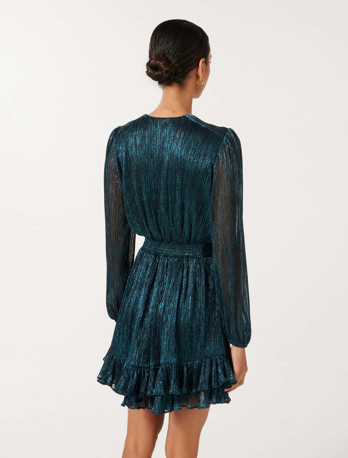 Goldie Petite Plisse Mini Teal