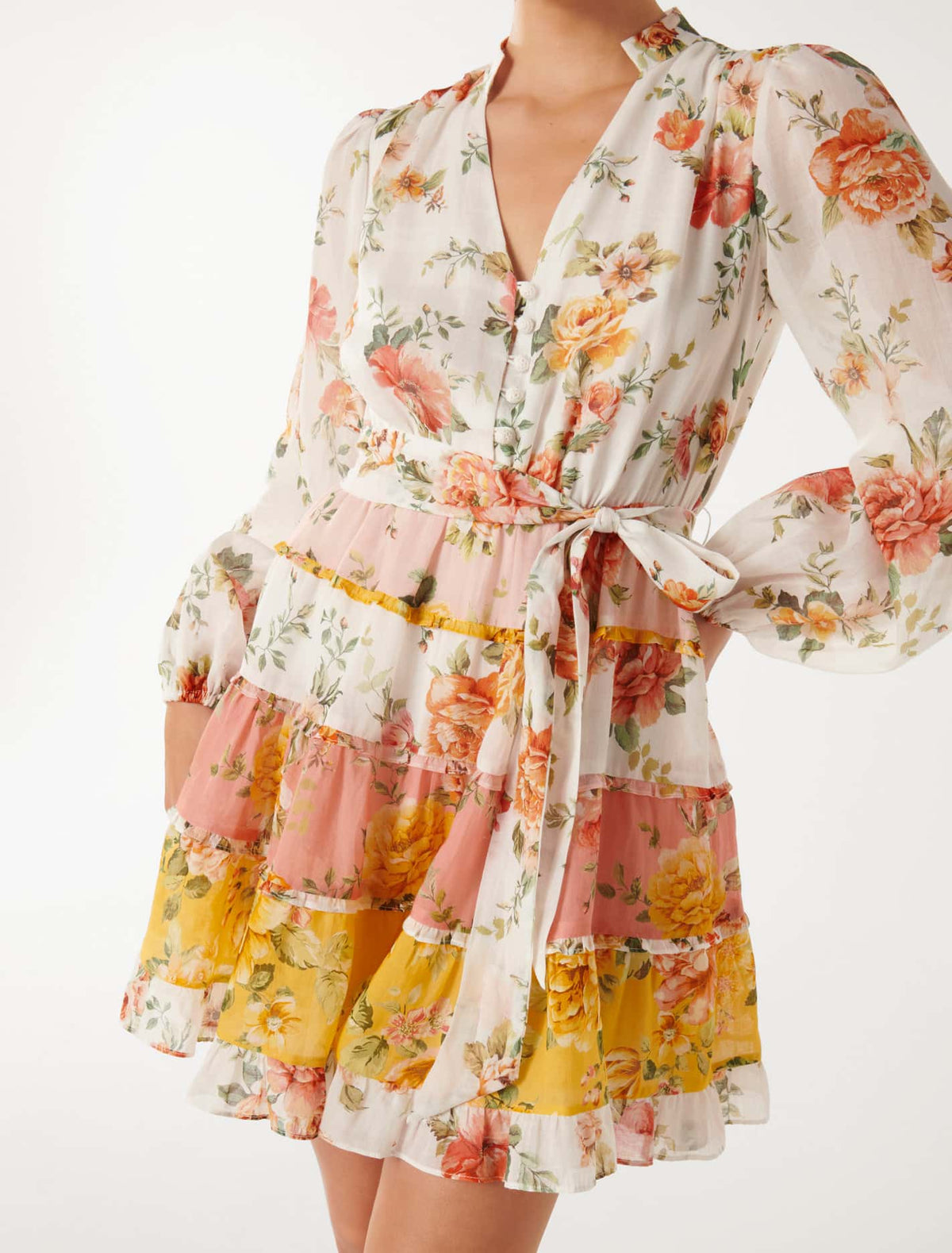 Josie Long-Sleeved Mini May Splice Floral
